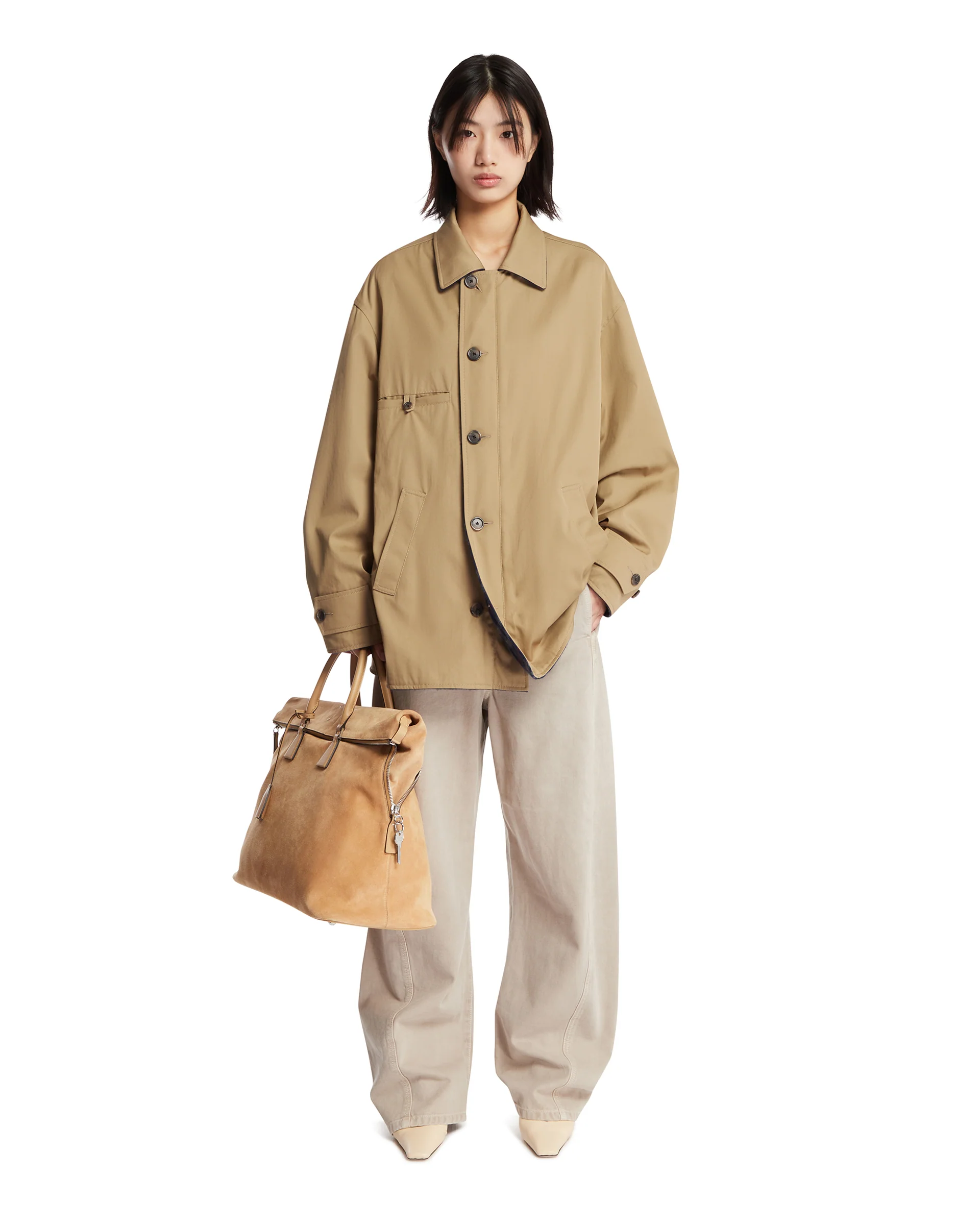 Pantaloni Twisted Beige - Image 3