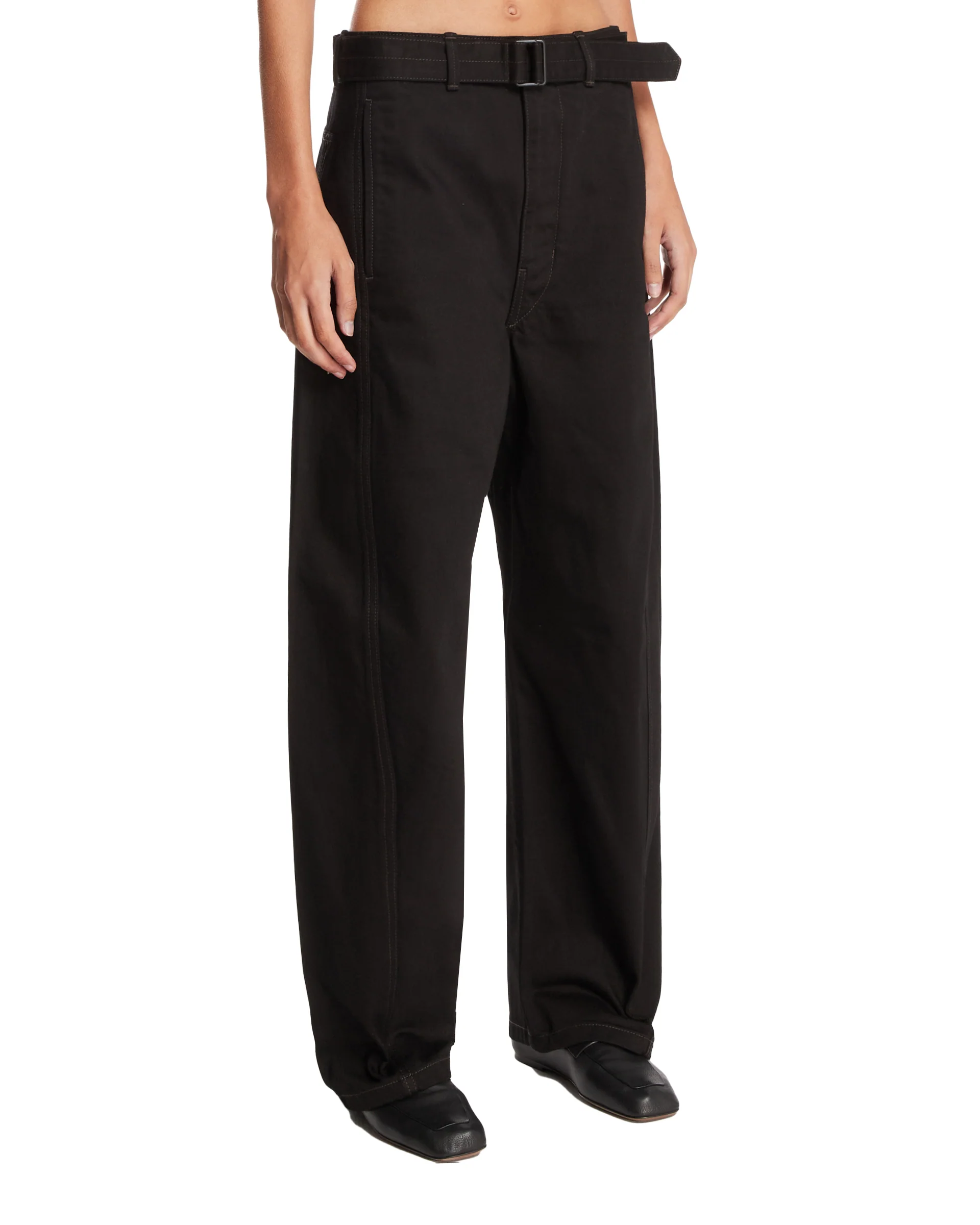 Jeans Curved Con Cintura Neri - Image 2