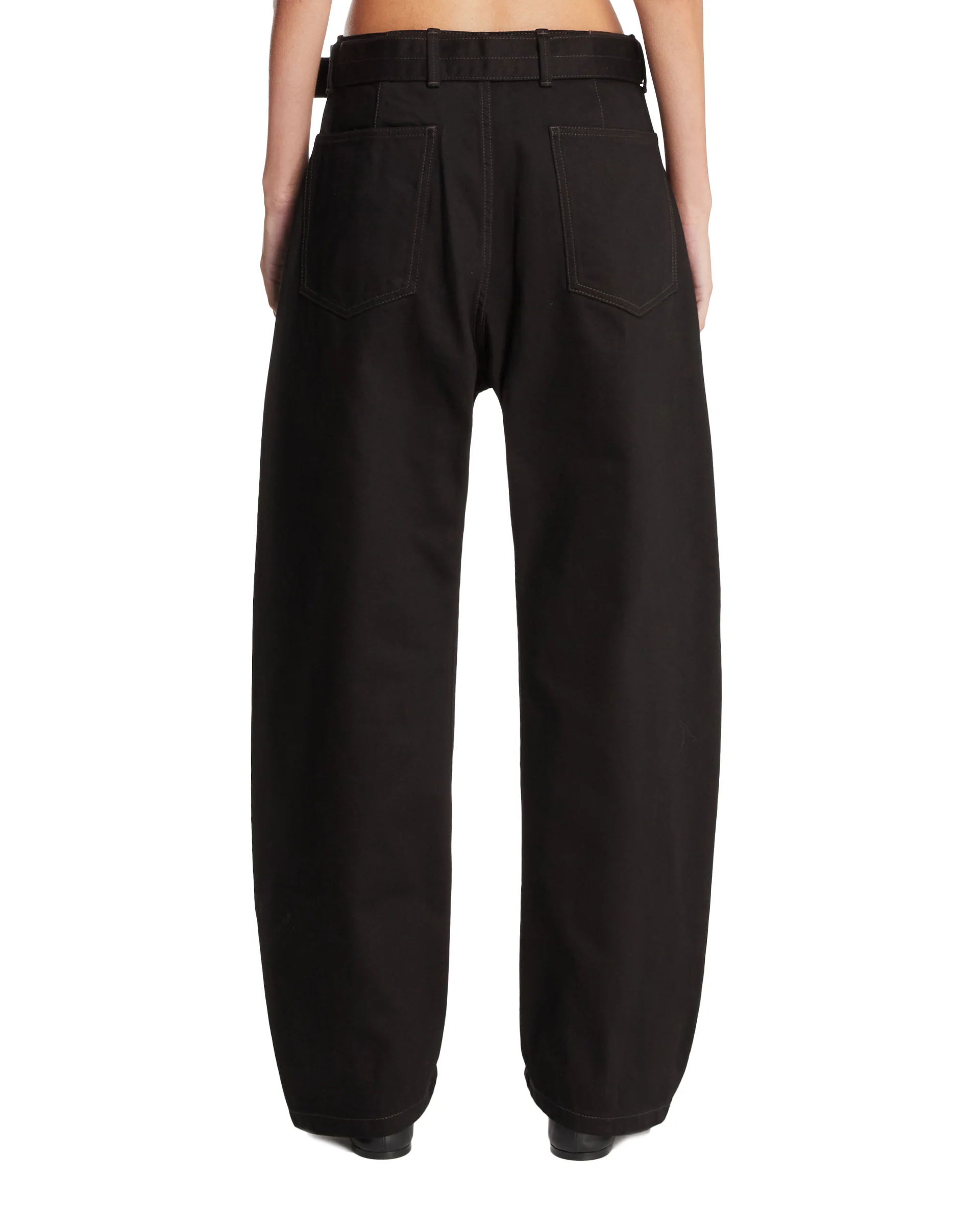 Jeans Curved Con Cintura Neri - Image 5