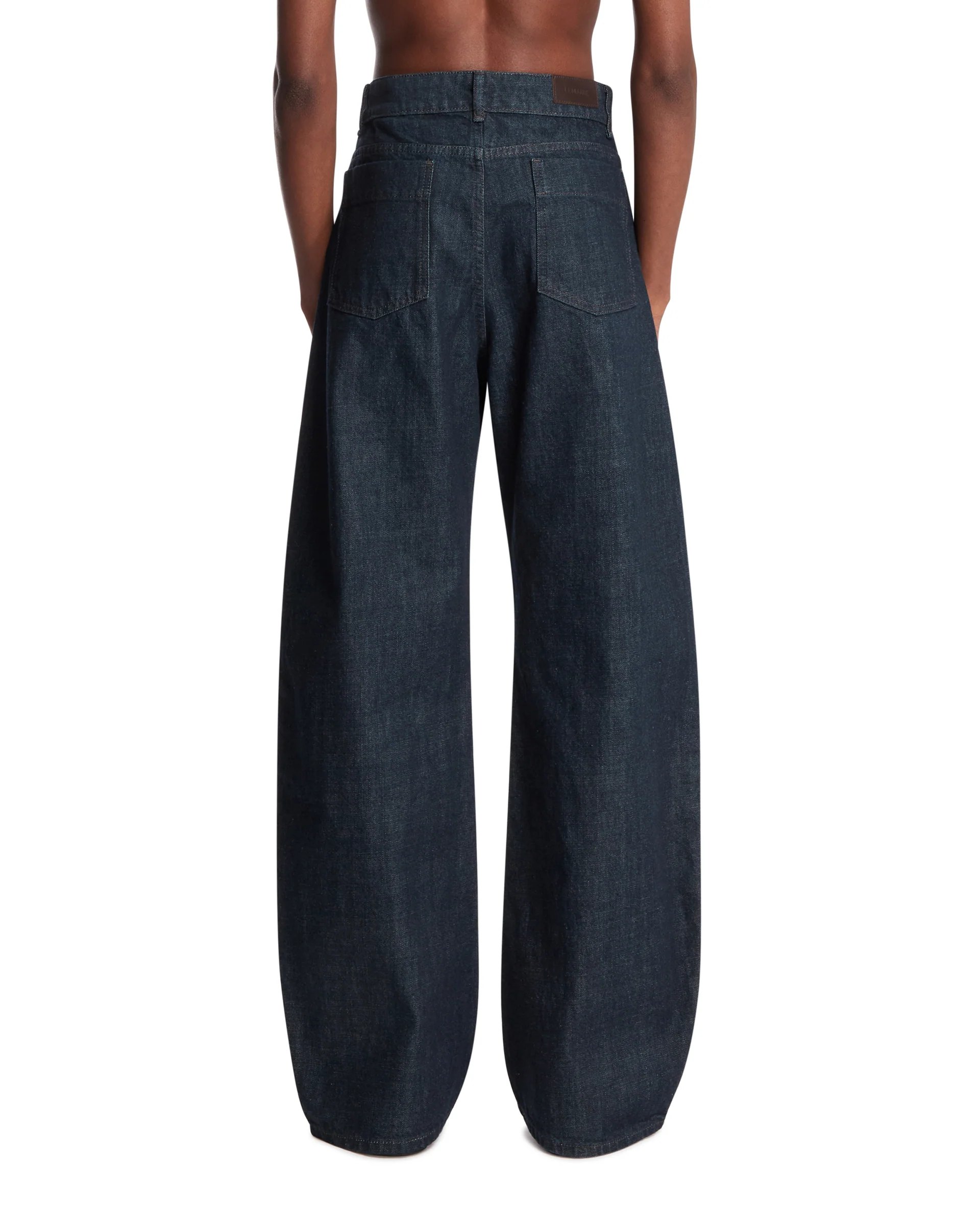 Jeans High Waisted Curved Blu - Image 5