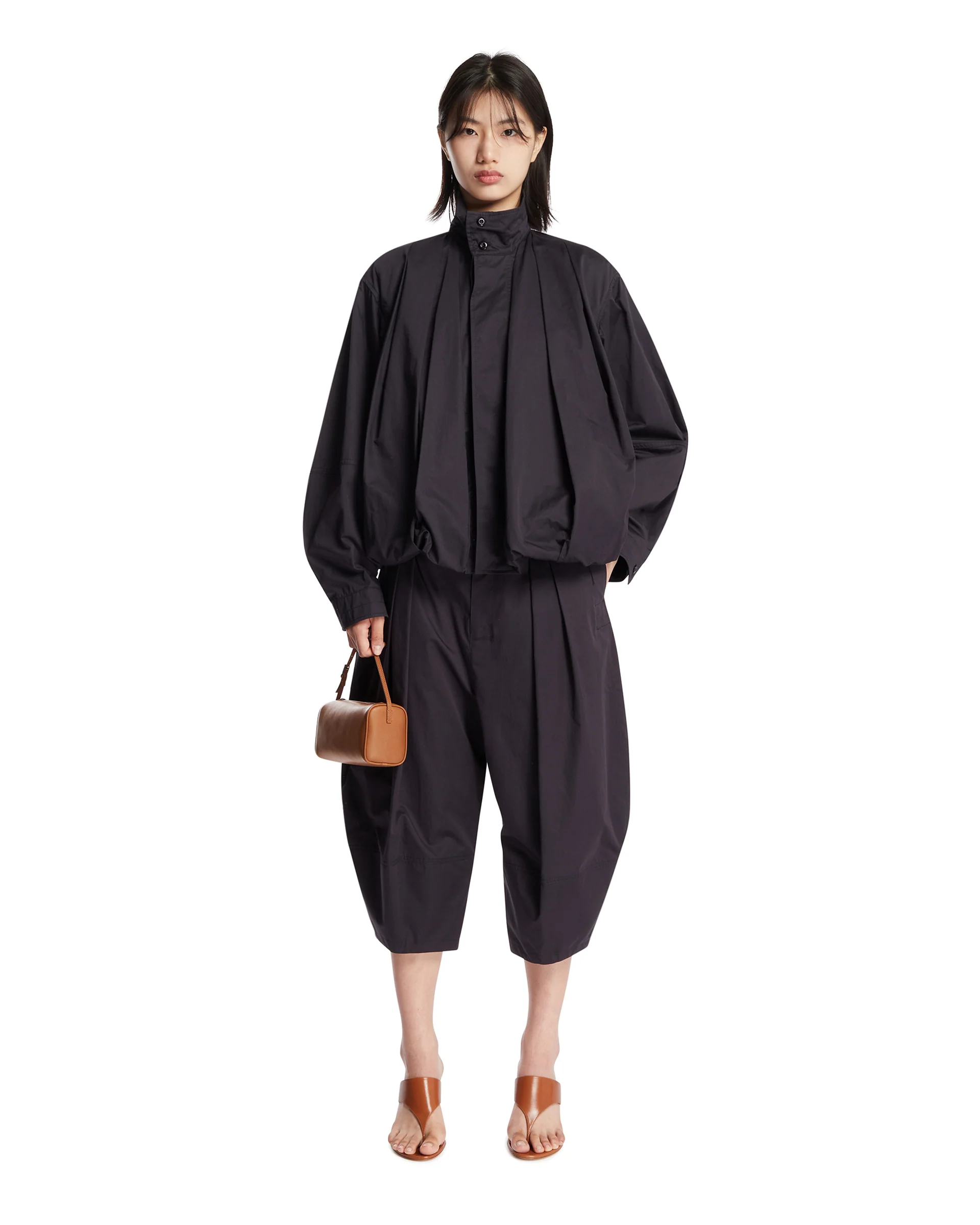 Blouson Jacket A Pieghe Blu - Image 3
