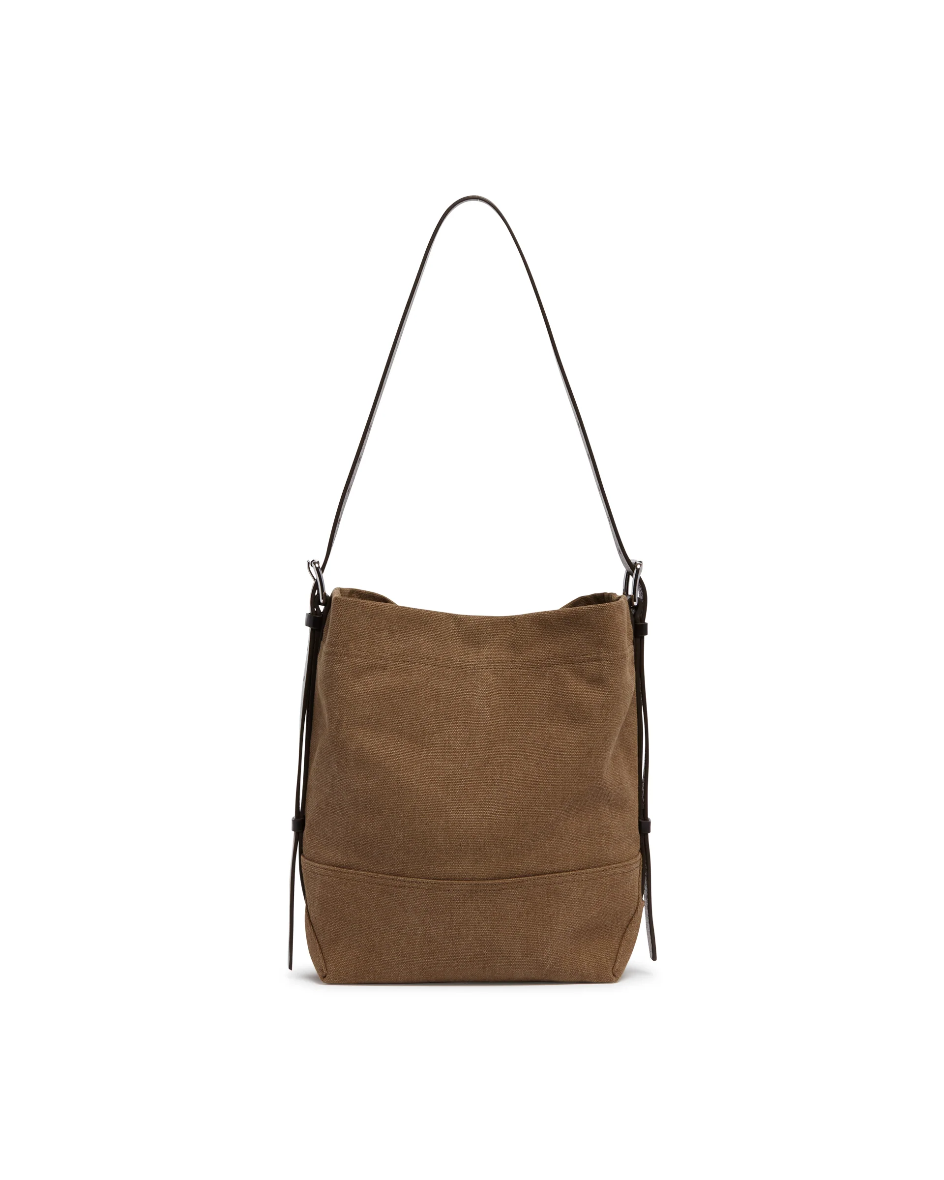 Borsa Belted In Canvas Marrone - Image 6