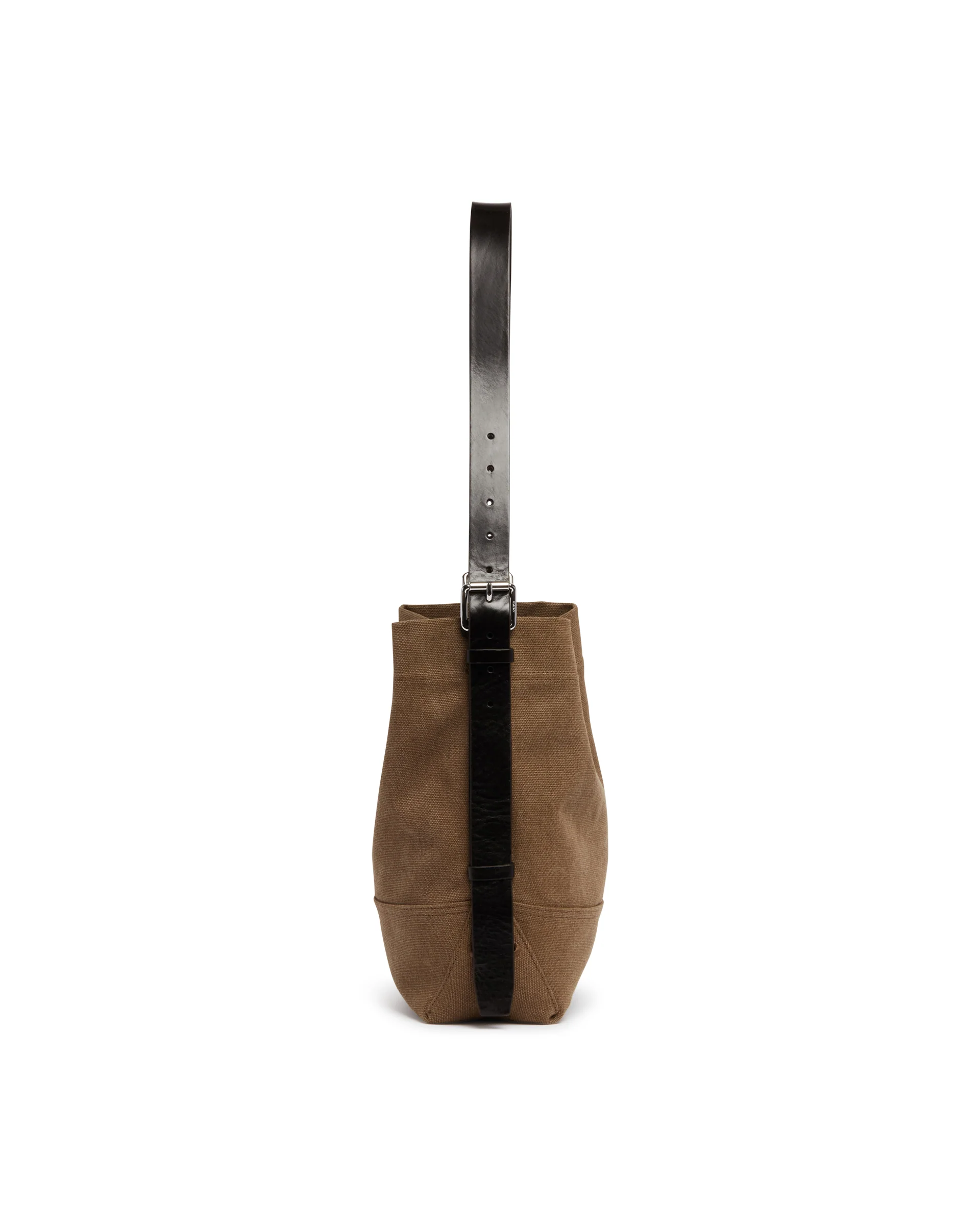 Borsa Belted In Canvas Marrone - Image 7