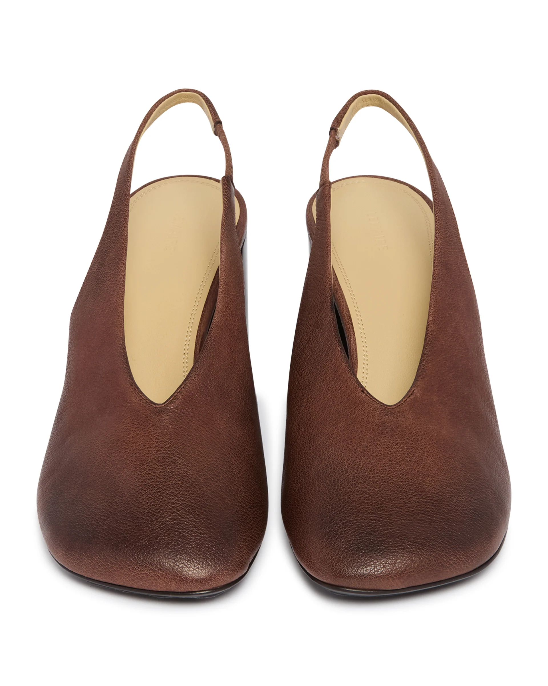 Glove Slingback Pumps Marroni - Image 4