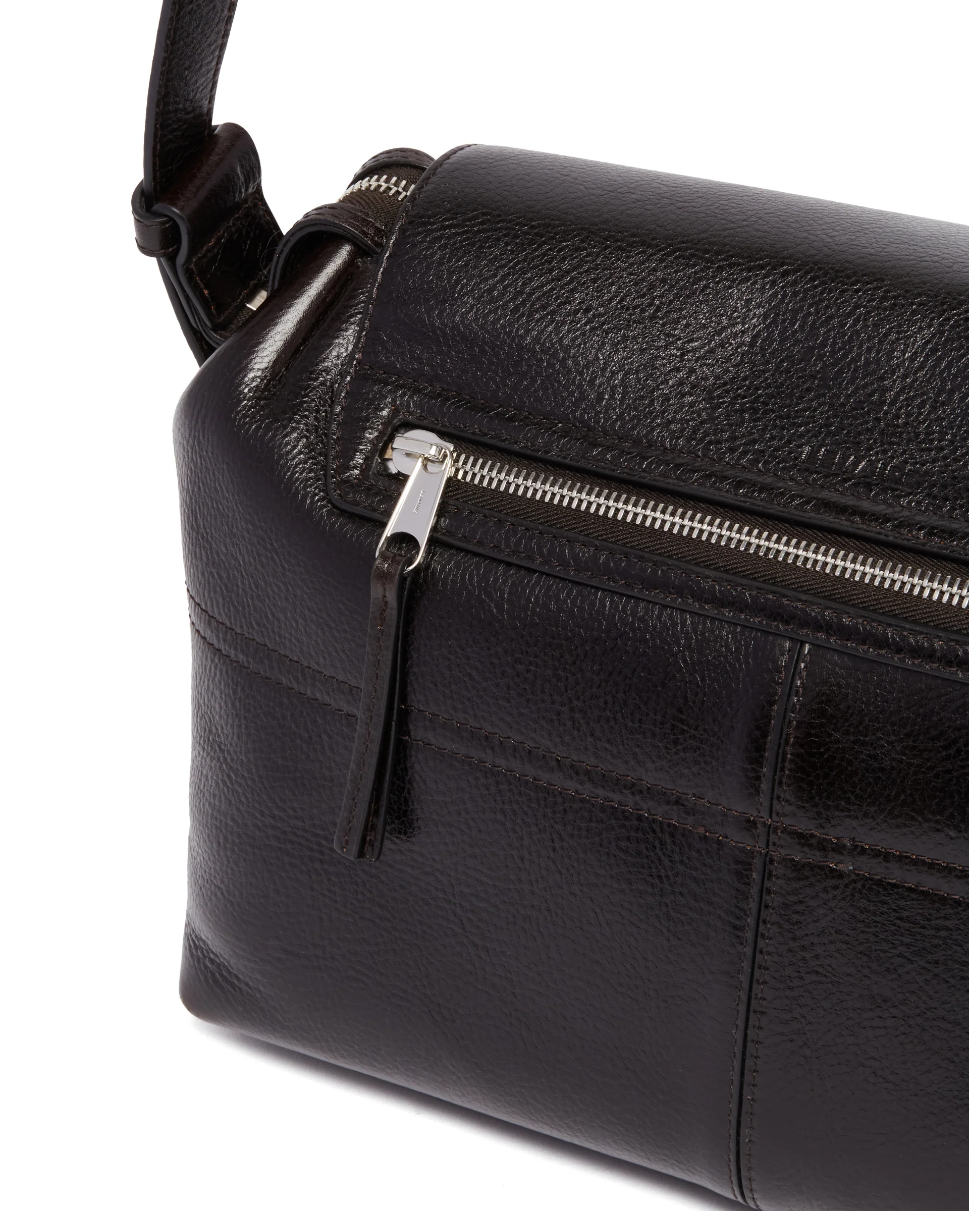 Borsa a spalla Gear media marrone - Image 4