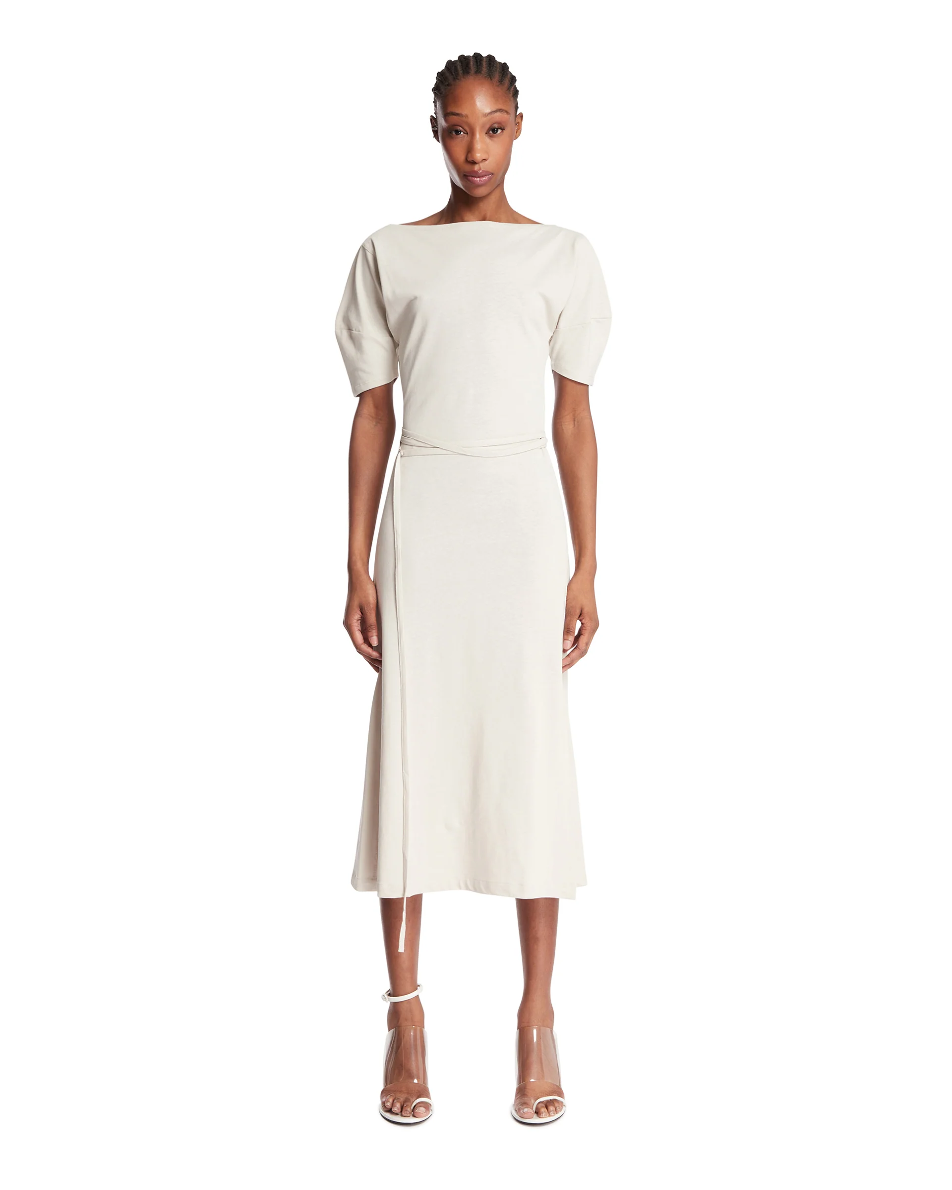 Abito Off-Shoulder Grigio