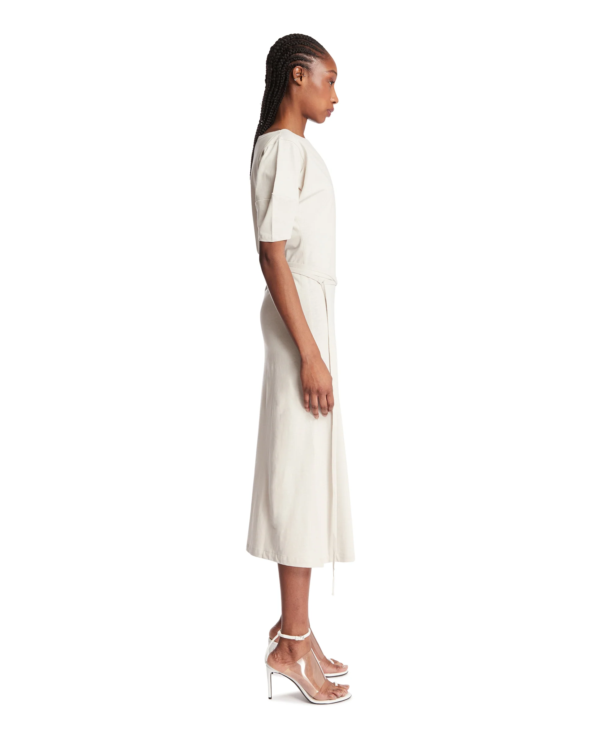 Abito Off-Shoulder Grigio - Image 4