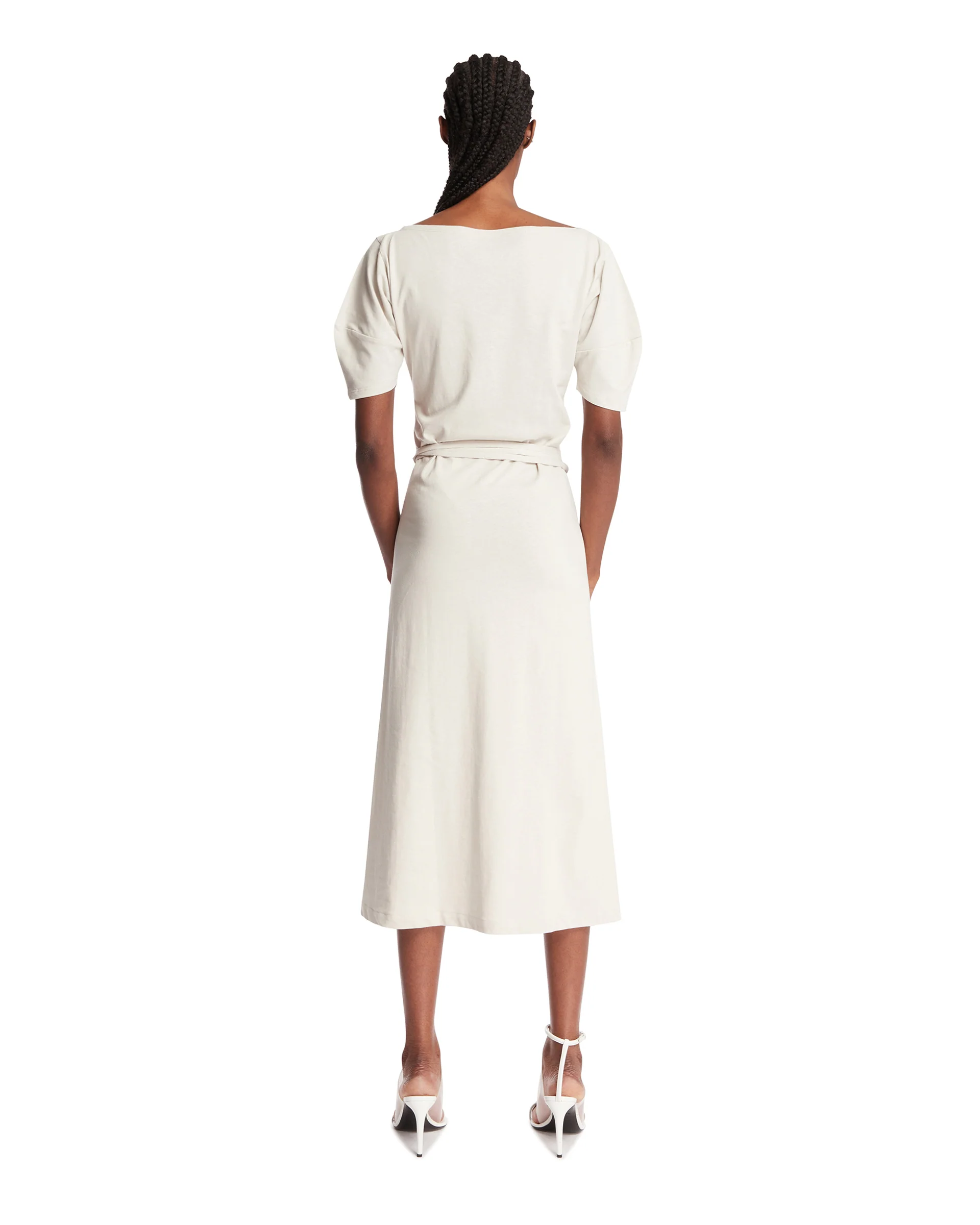 Abito Off-Shoulder Grigio - Image 5