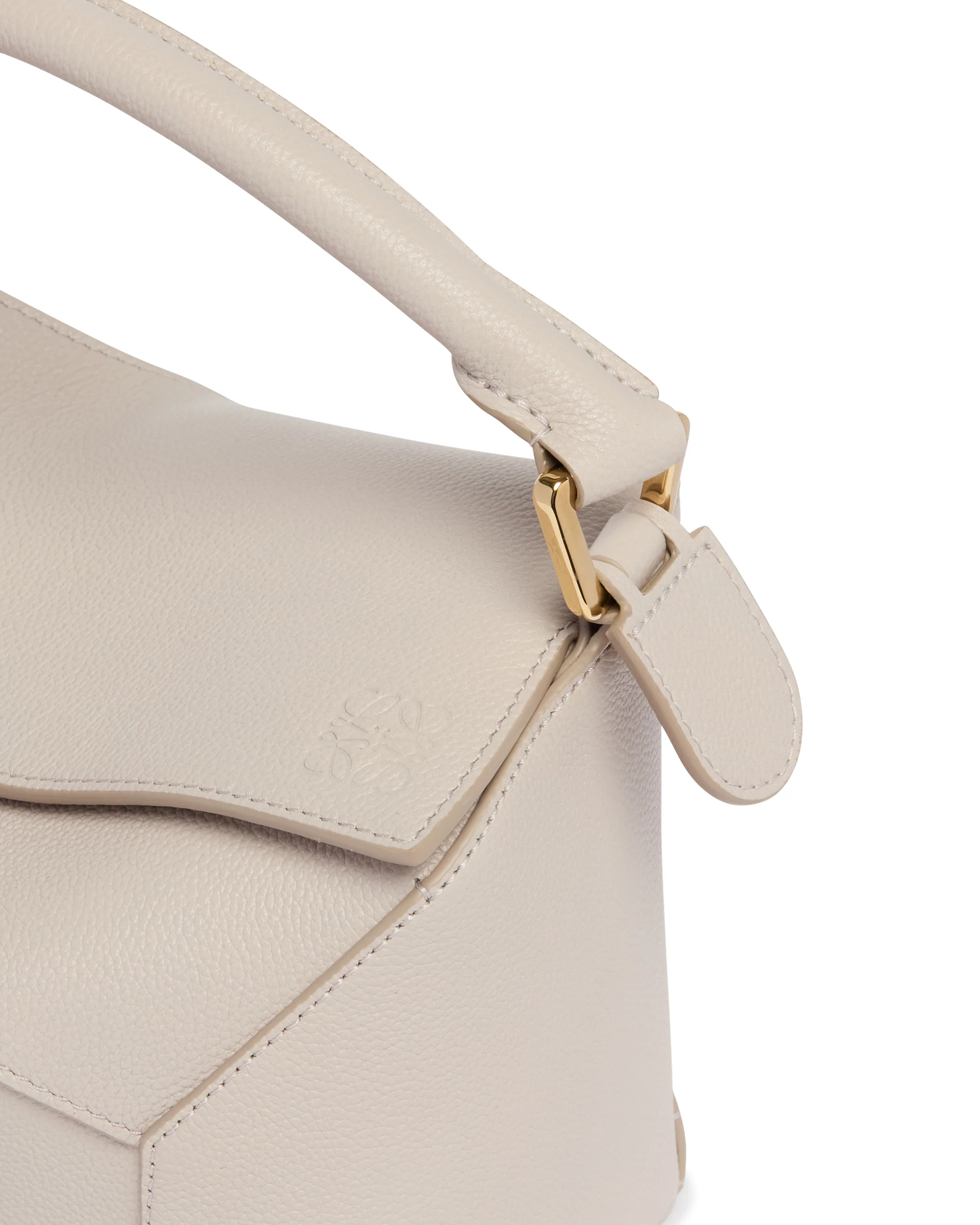 Borsa Puzzle Edge Piccola Beige - Image 4