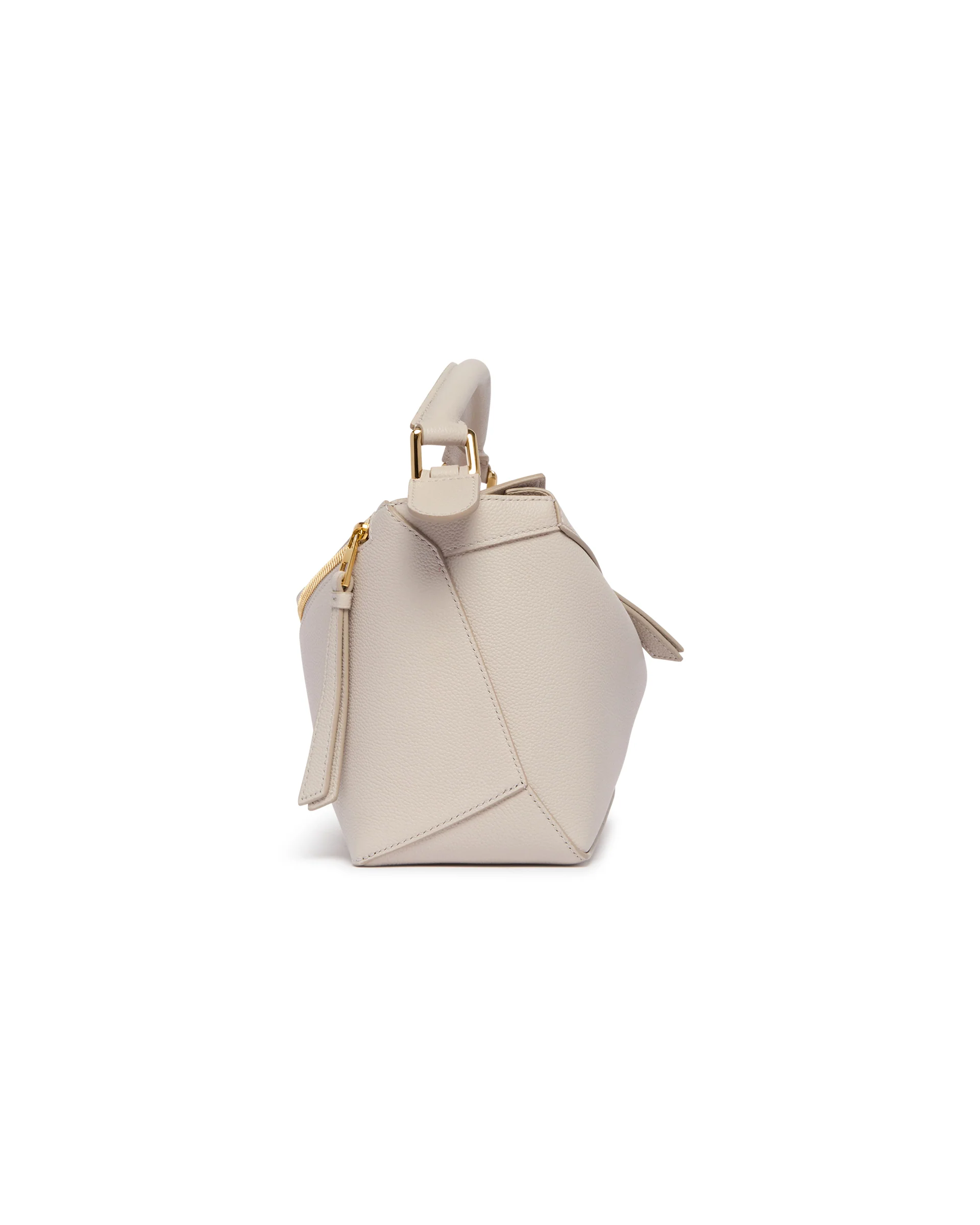 Borsa Puzzle Edge Piccola Beige - Image 7