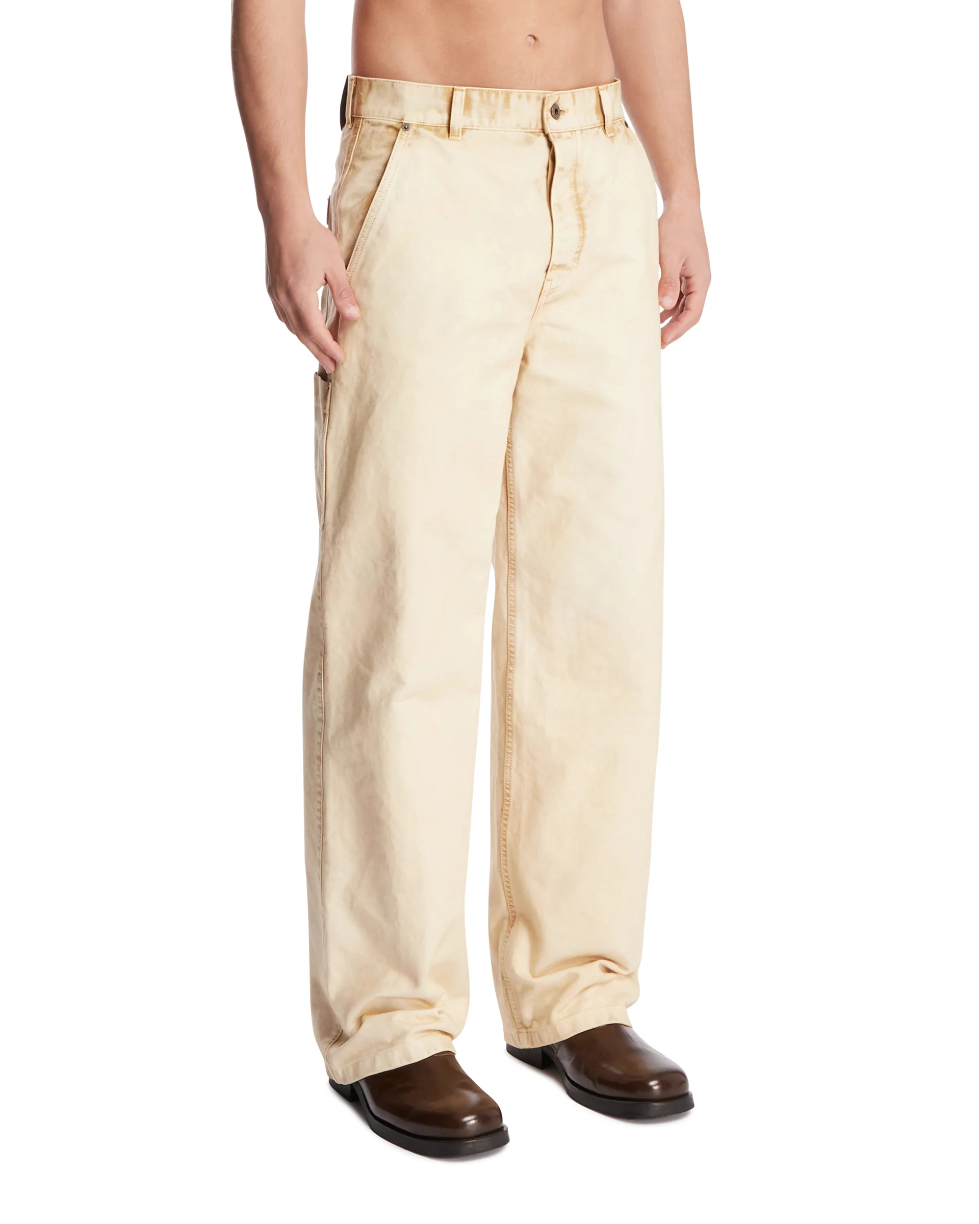 Pantaloni Utility Beige - Image 2