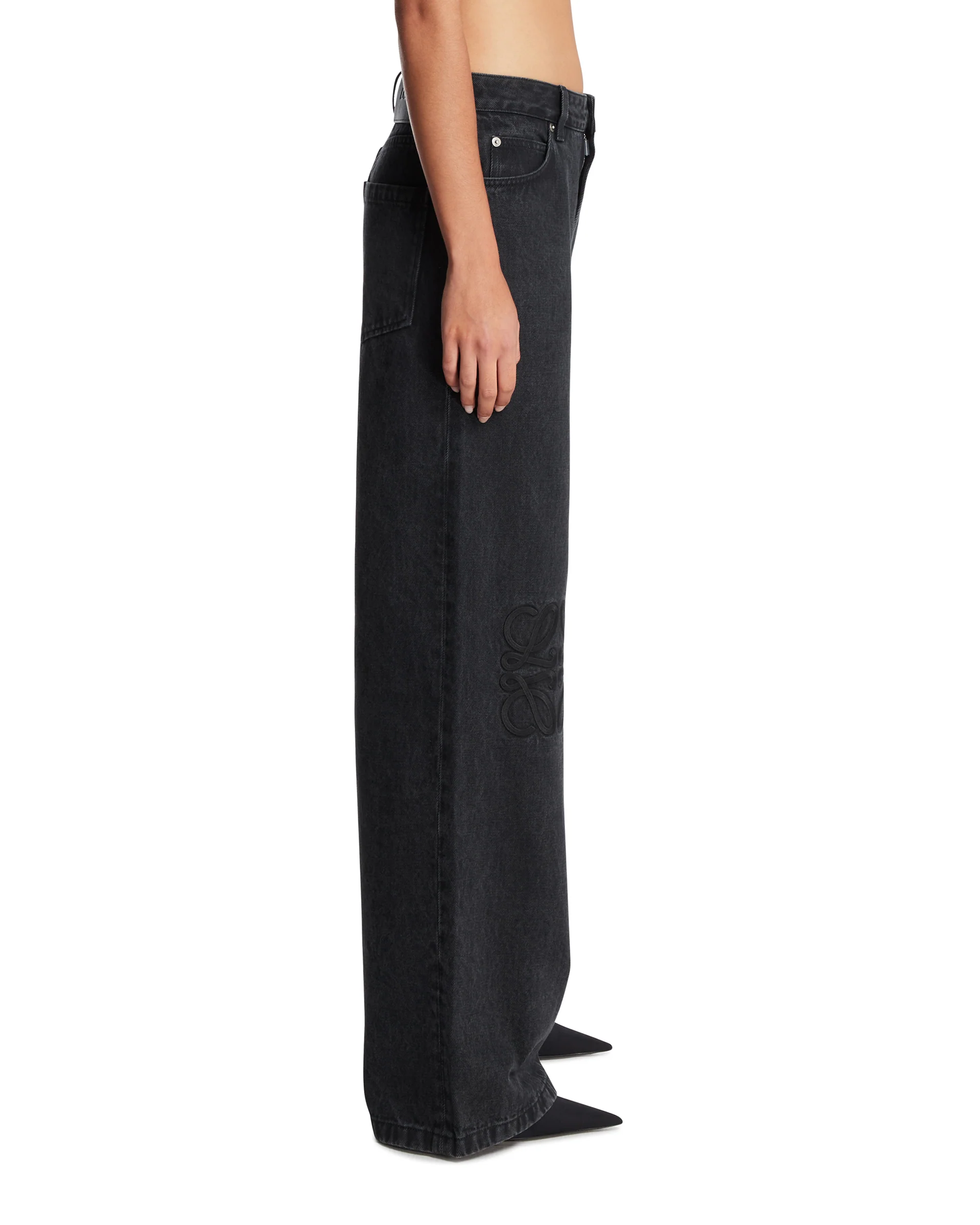 Black Anagram Baggy Jeans - Image 4