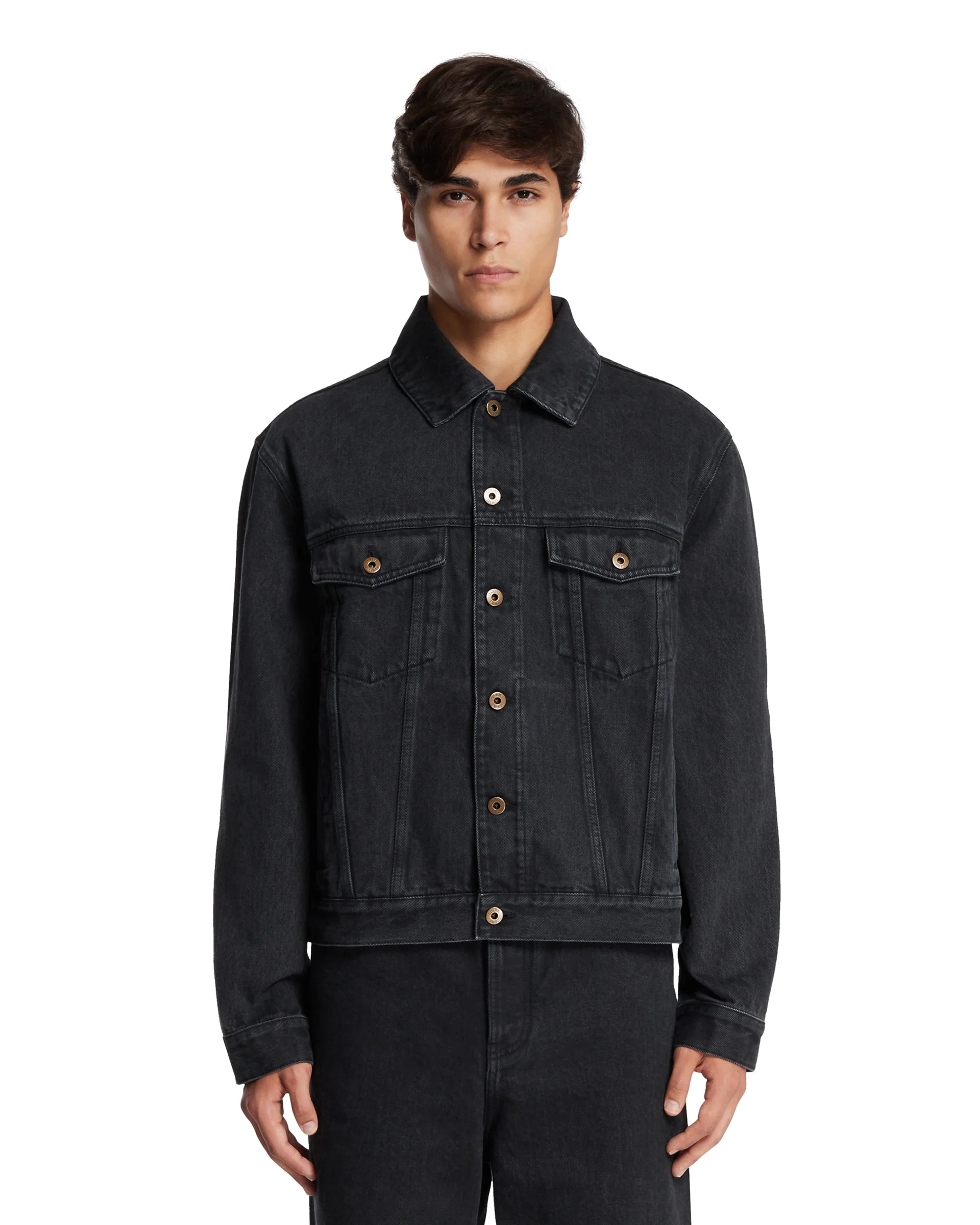 Giacca In Denim Anagram Nera