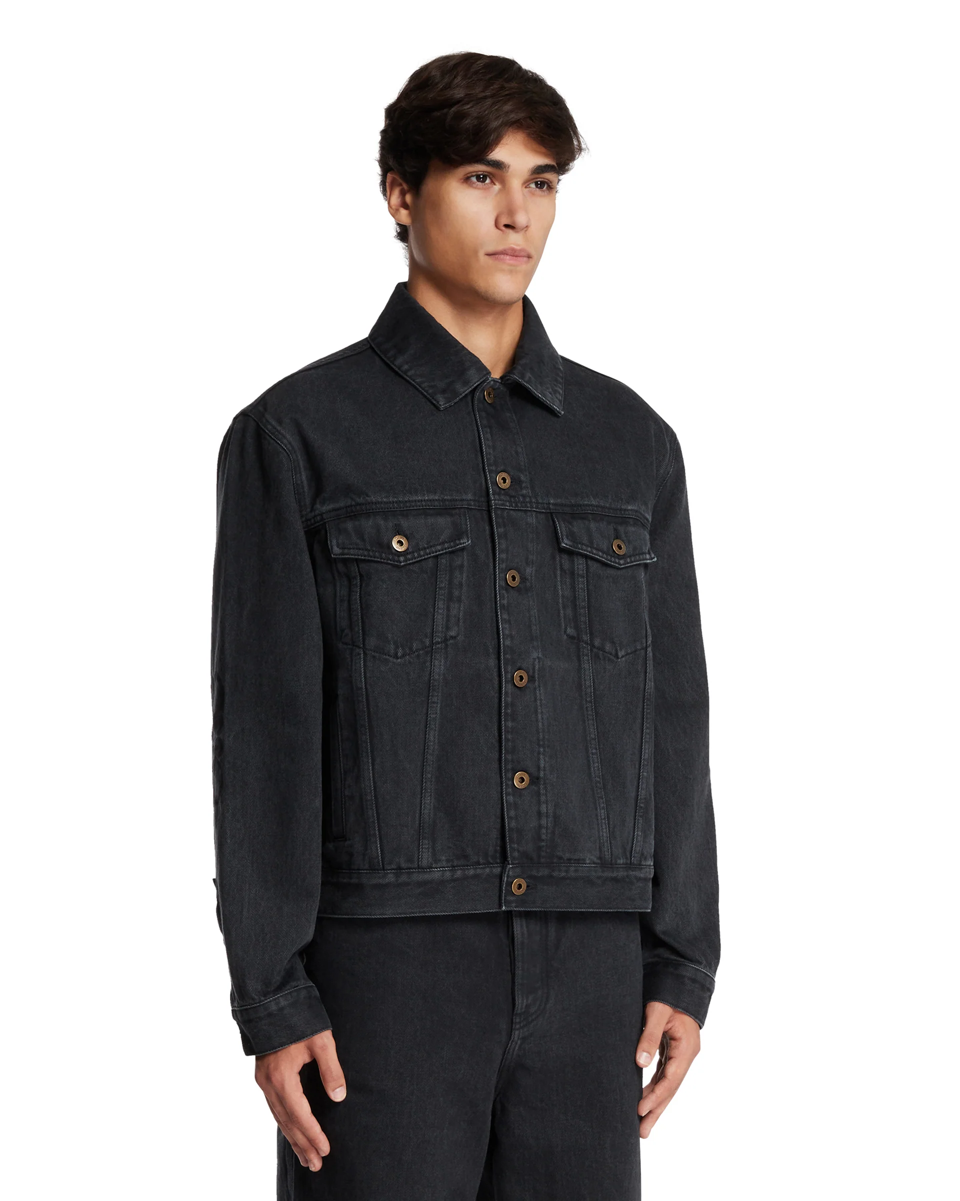 Giacca In Denim Anagram Nera - Image 2
