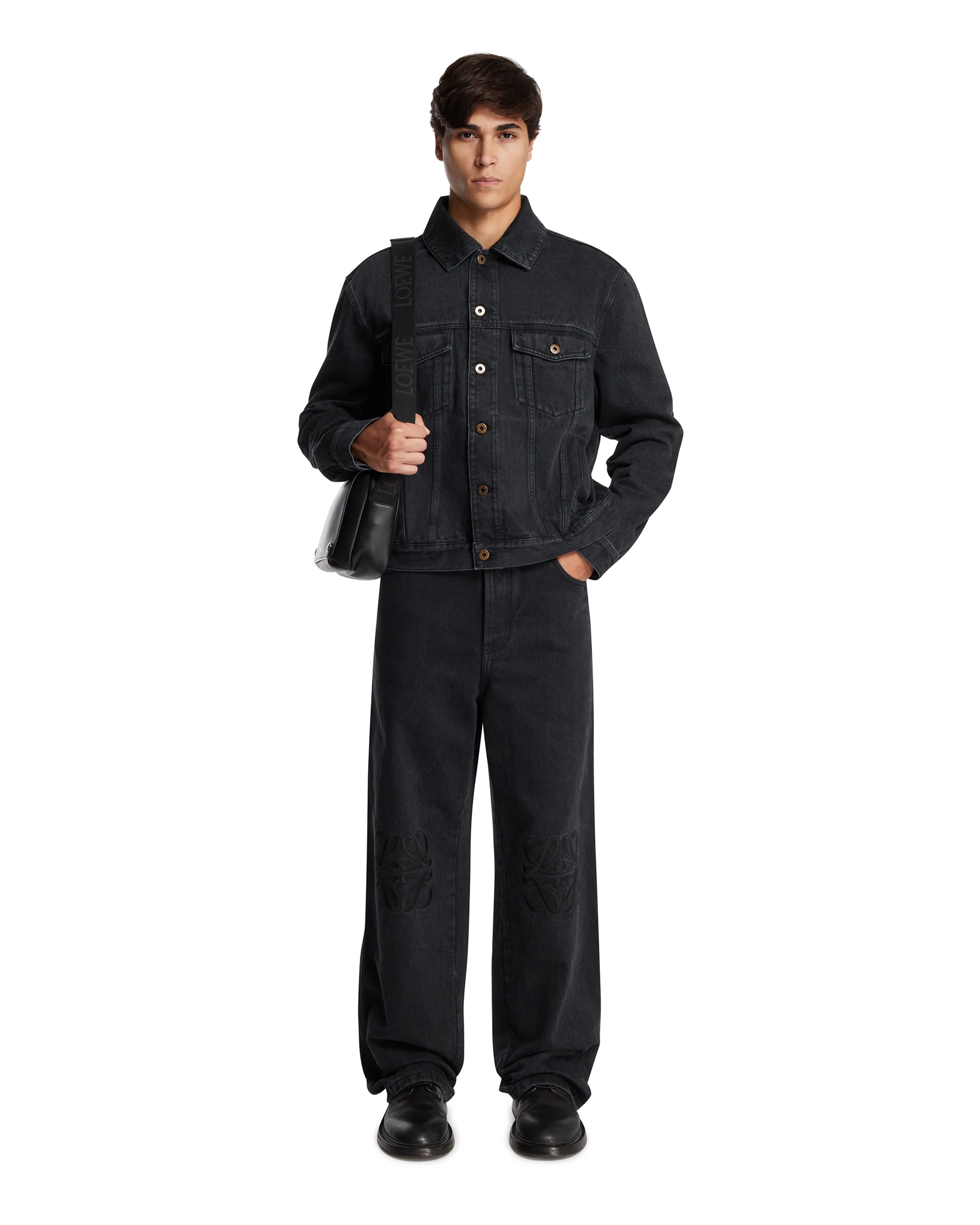 Giacca In Denim Anagram Nera - Image 3
