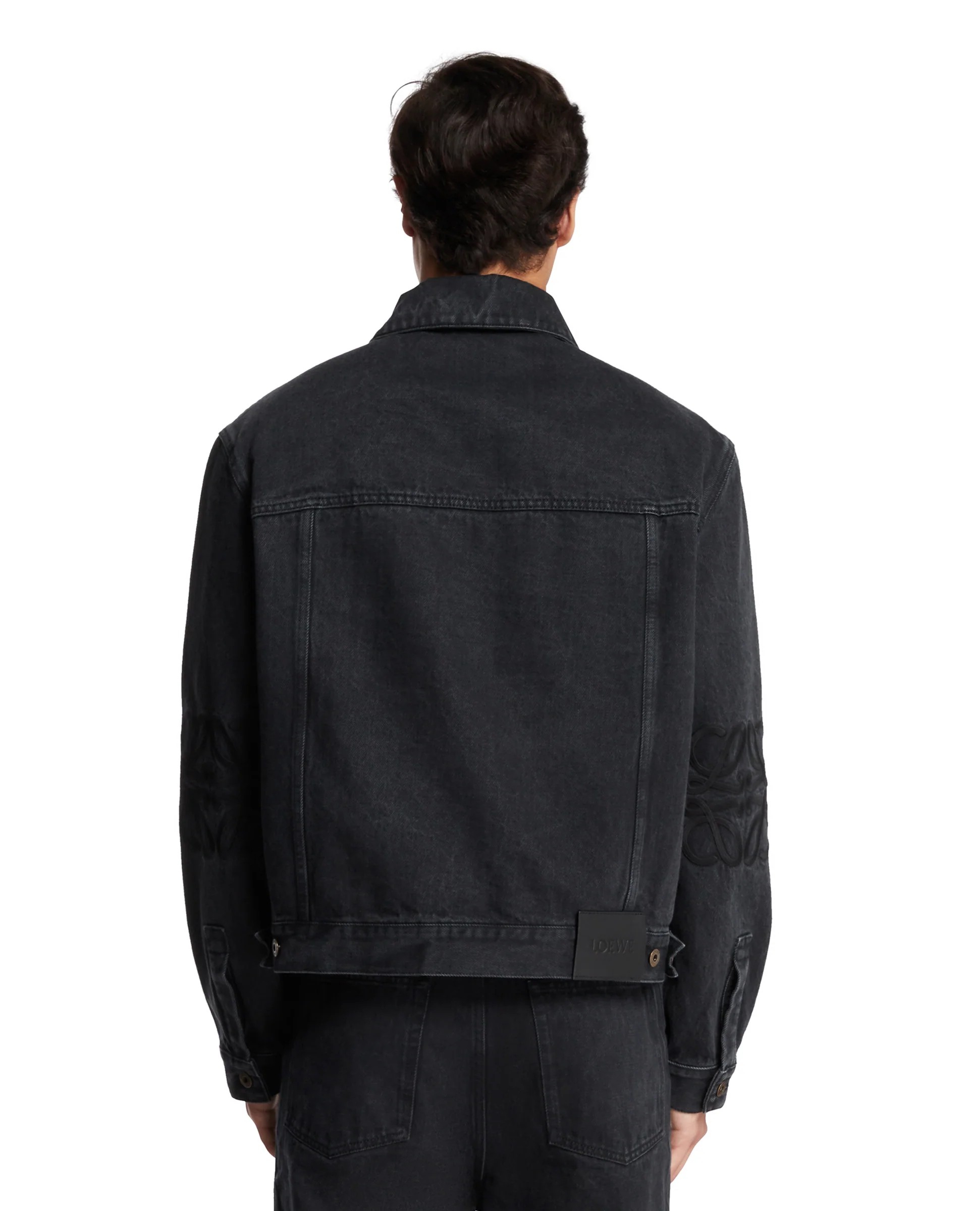Giacca In Denim Anagram Nera - Image 5