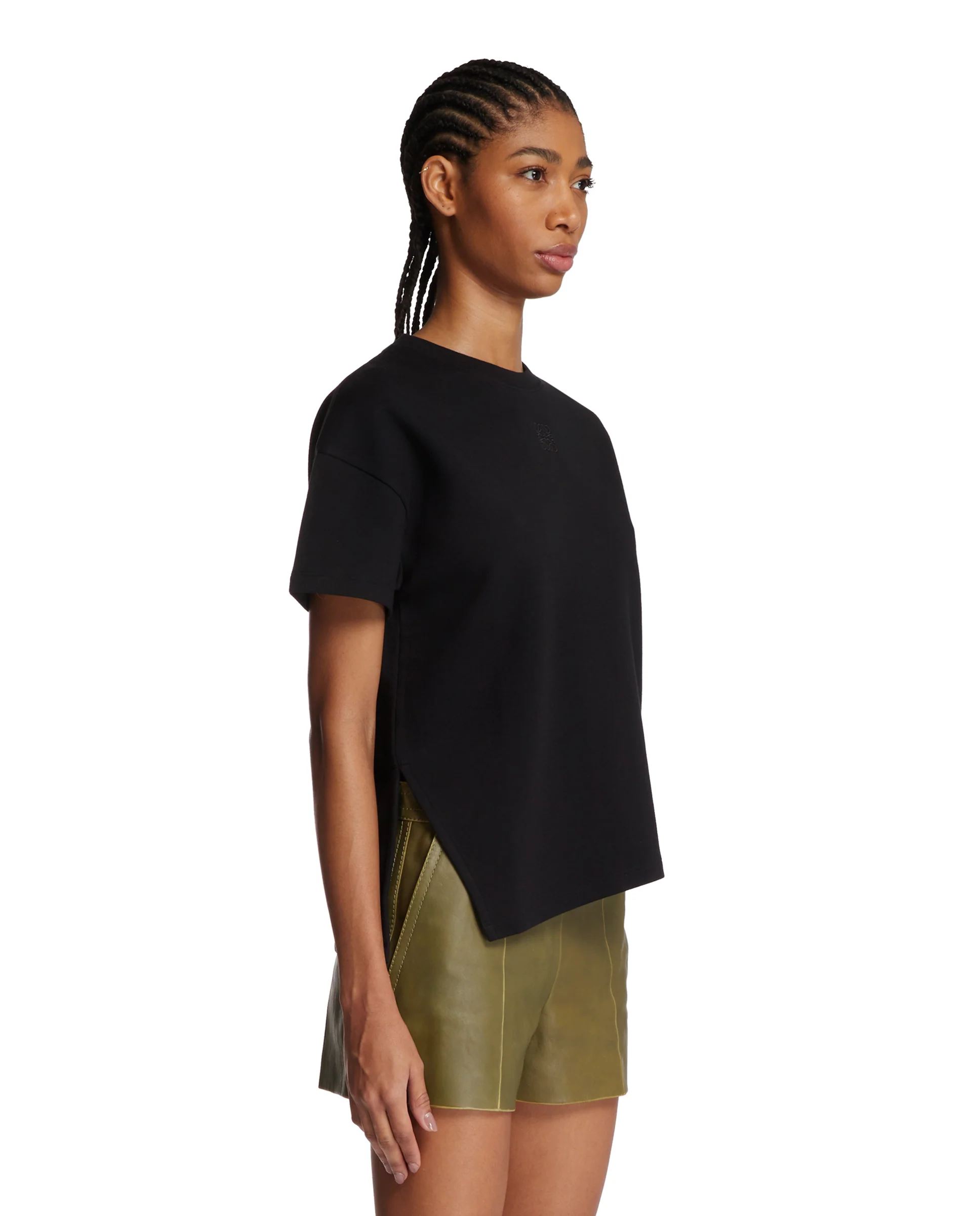 T-Shirt Asimmetrica Nera - Image 2