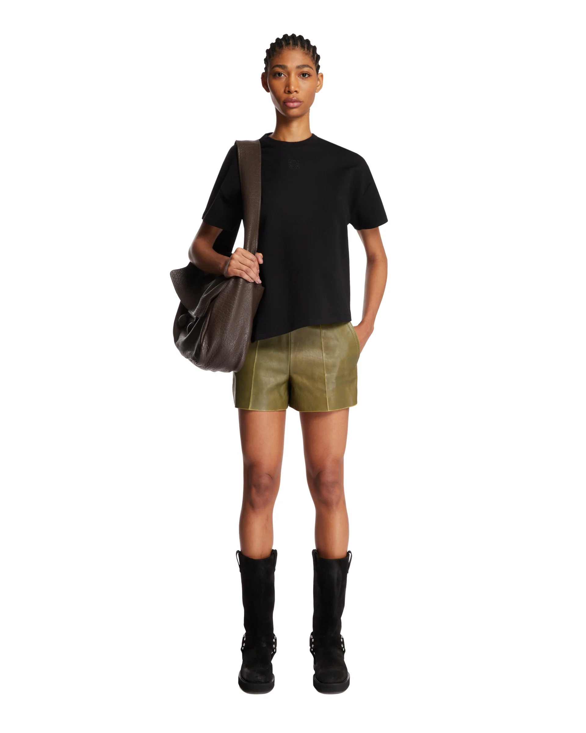 T-Shirt Asimmetrica Nera - Image 3