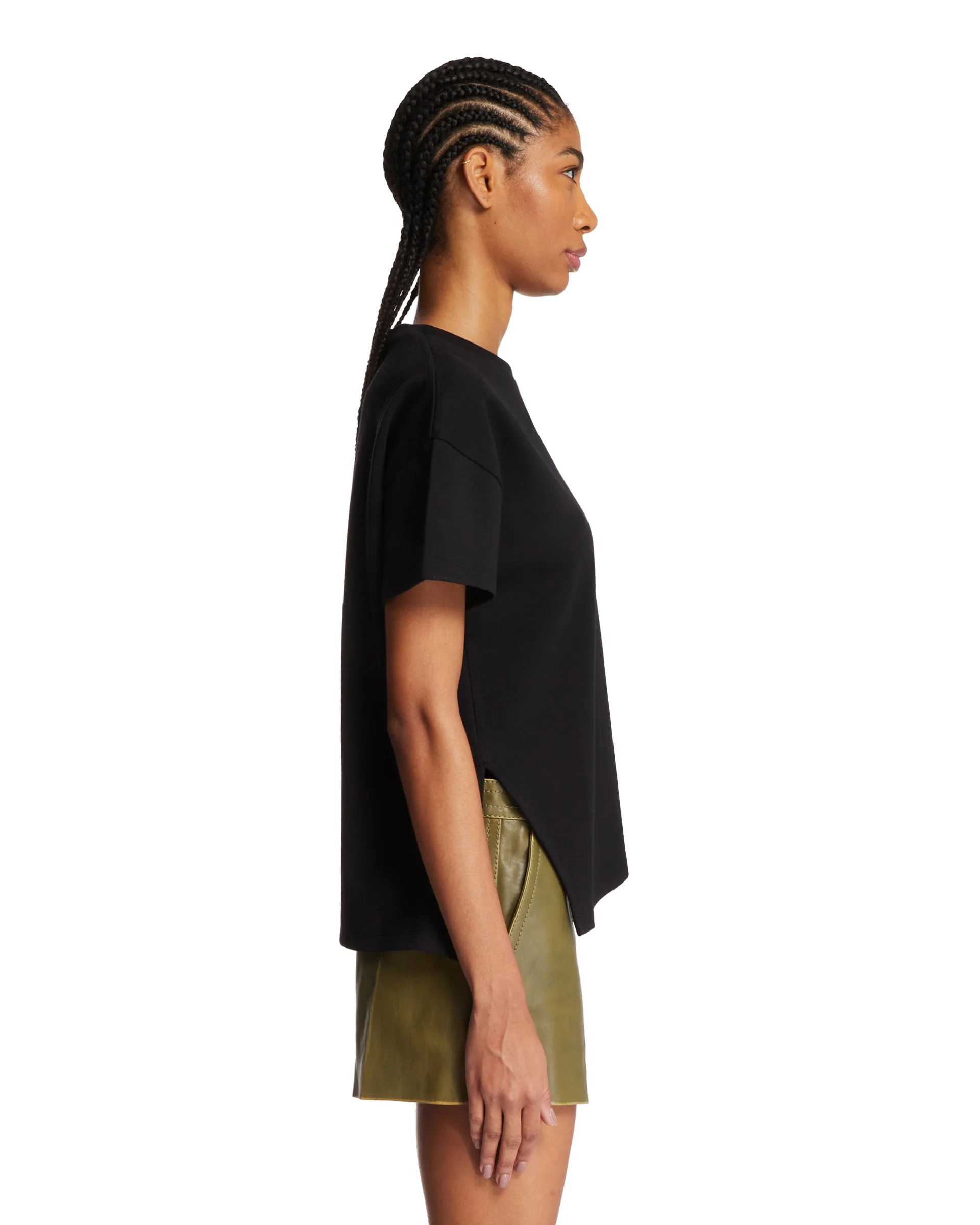 T-Shirt Asimmetrica Nera - Image 4