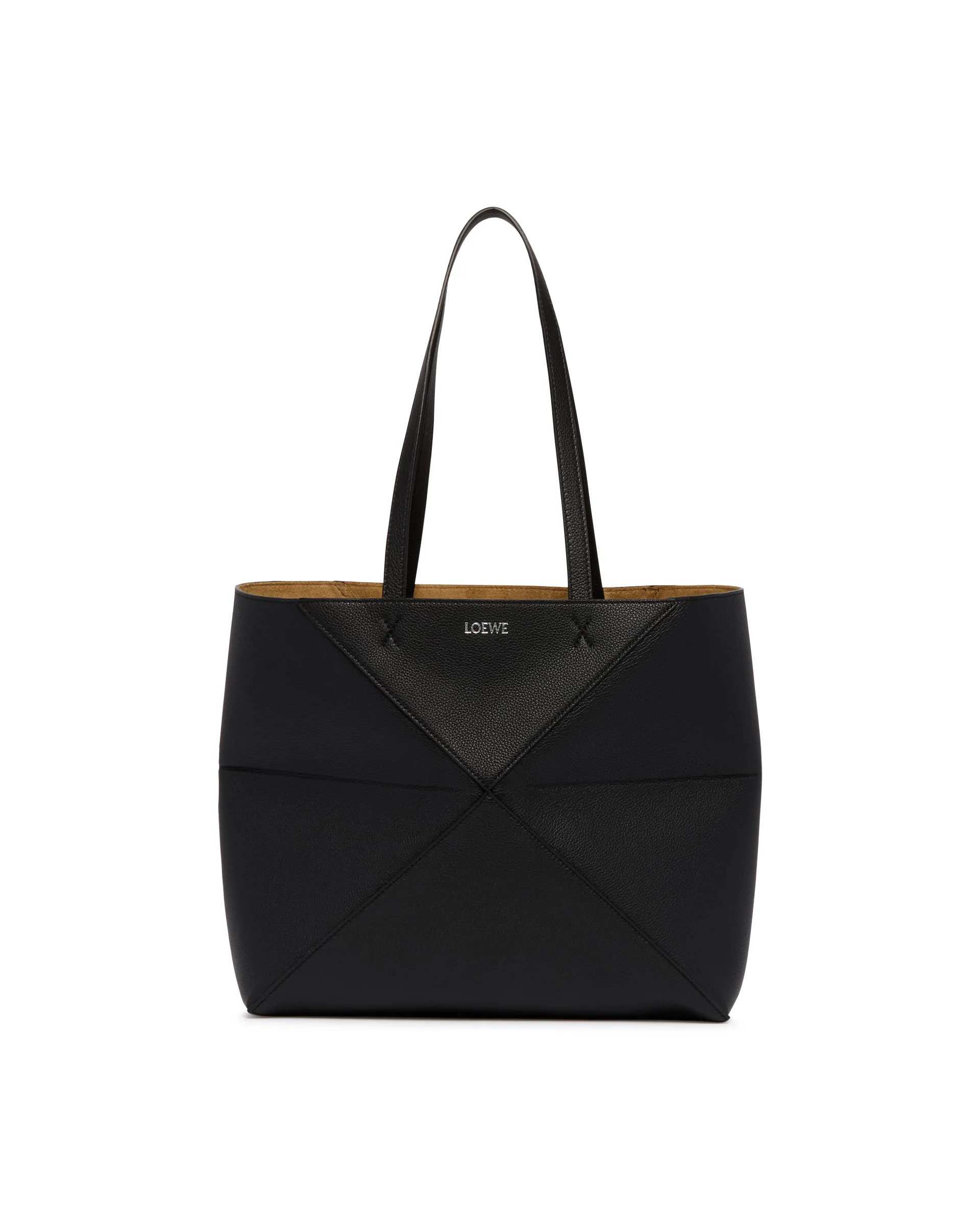 Borsa Fold Puzzle Tote Media Nera - Image 2