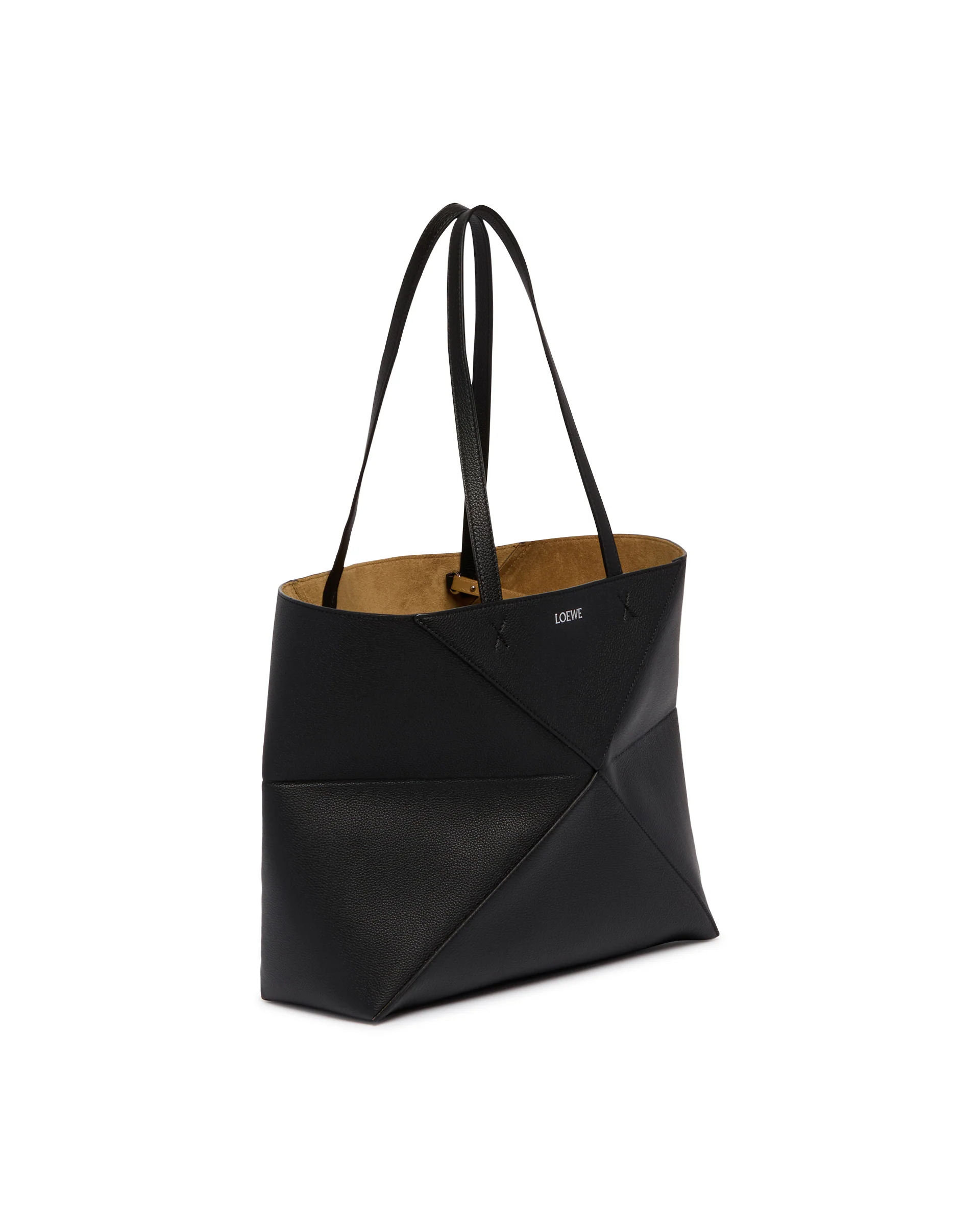 Borsa Fold Puzzle Tote Media Nera - Image 4