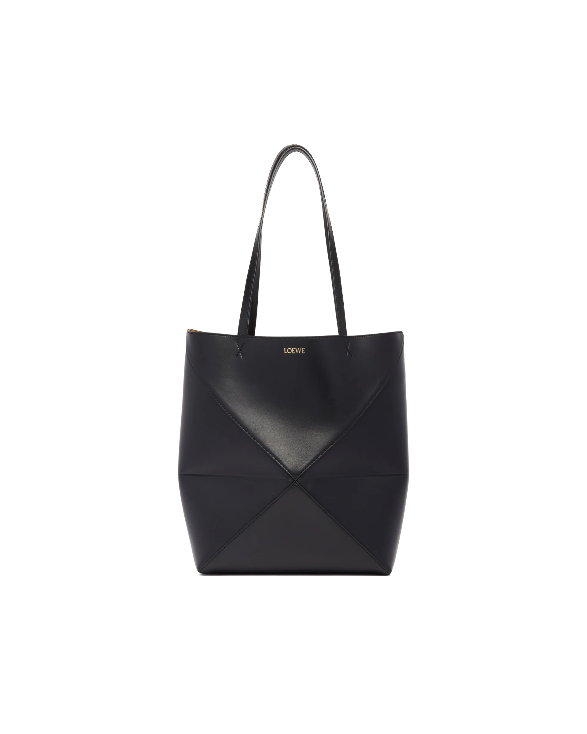 Borsa Puzzle Fold Tote Media Nera - Image 2