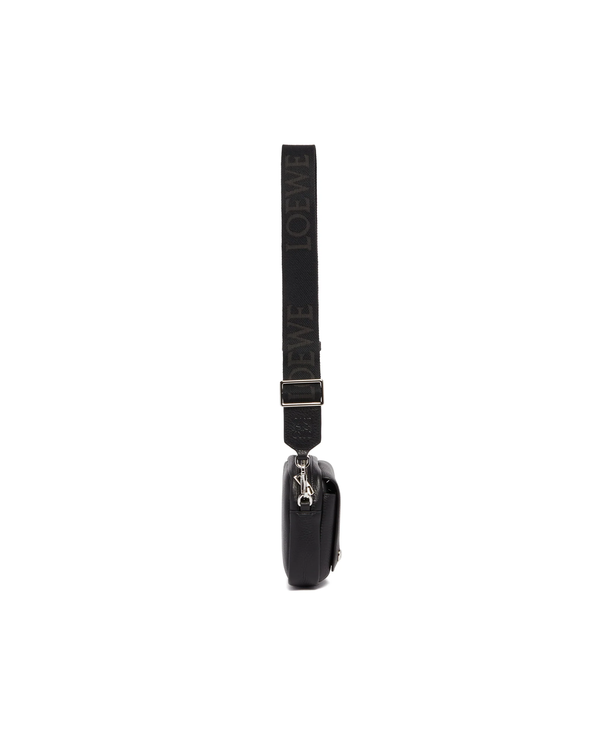 Borsa Pebble Messenger Piccola Nera - Image 7