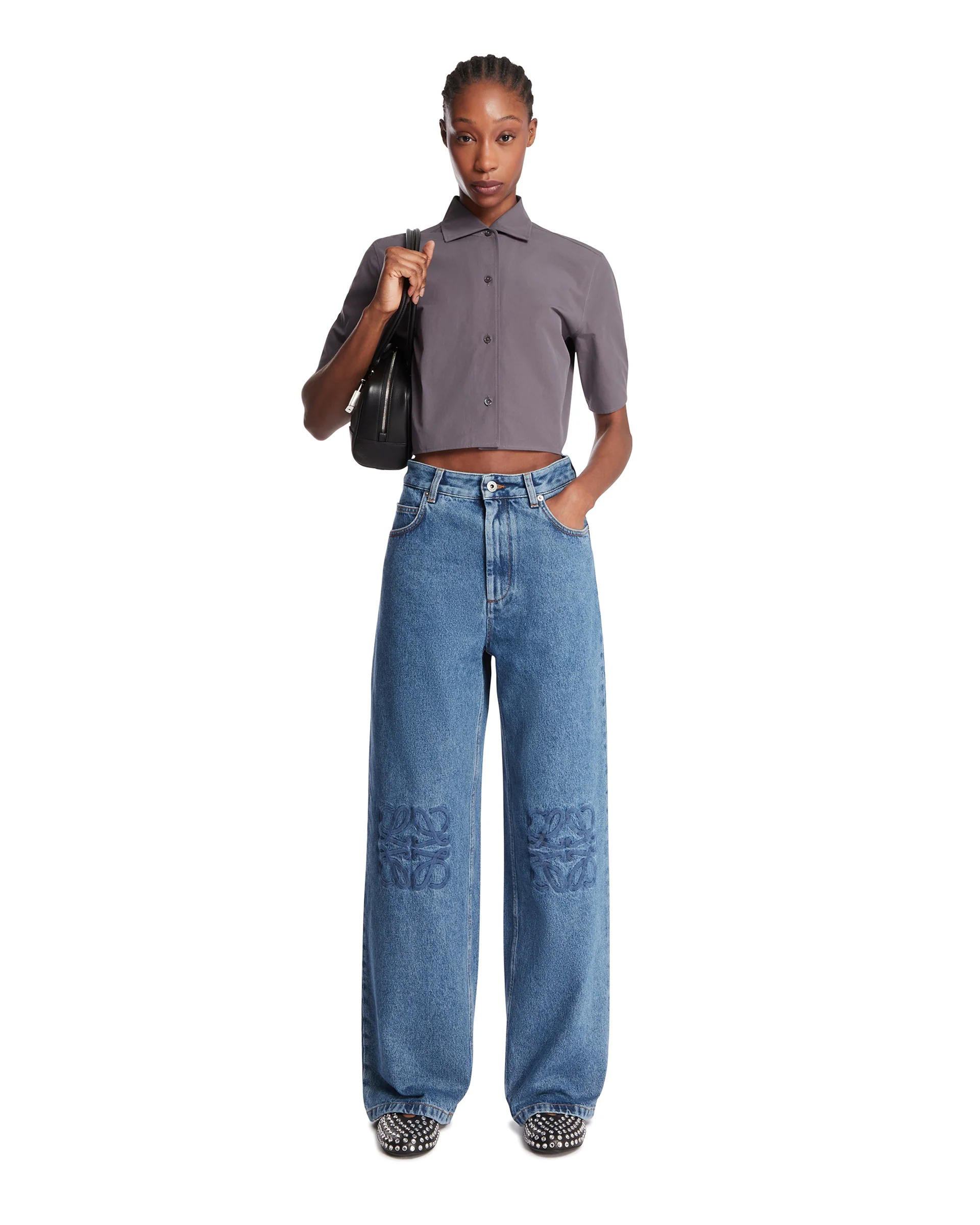 Jeans Anagram Baggy Blu - Image 3