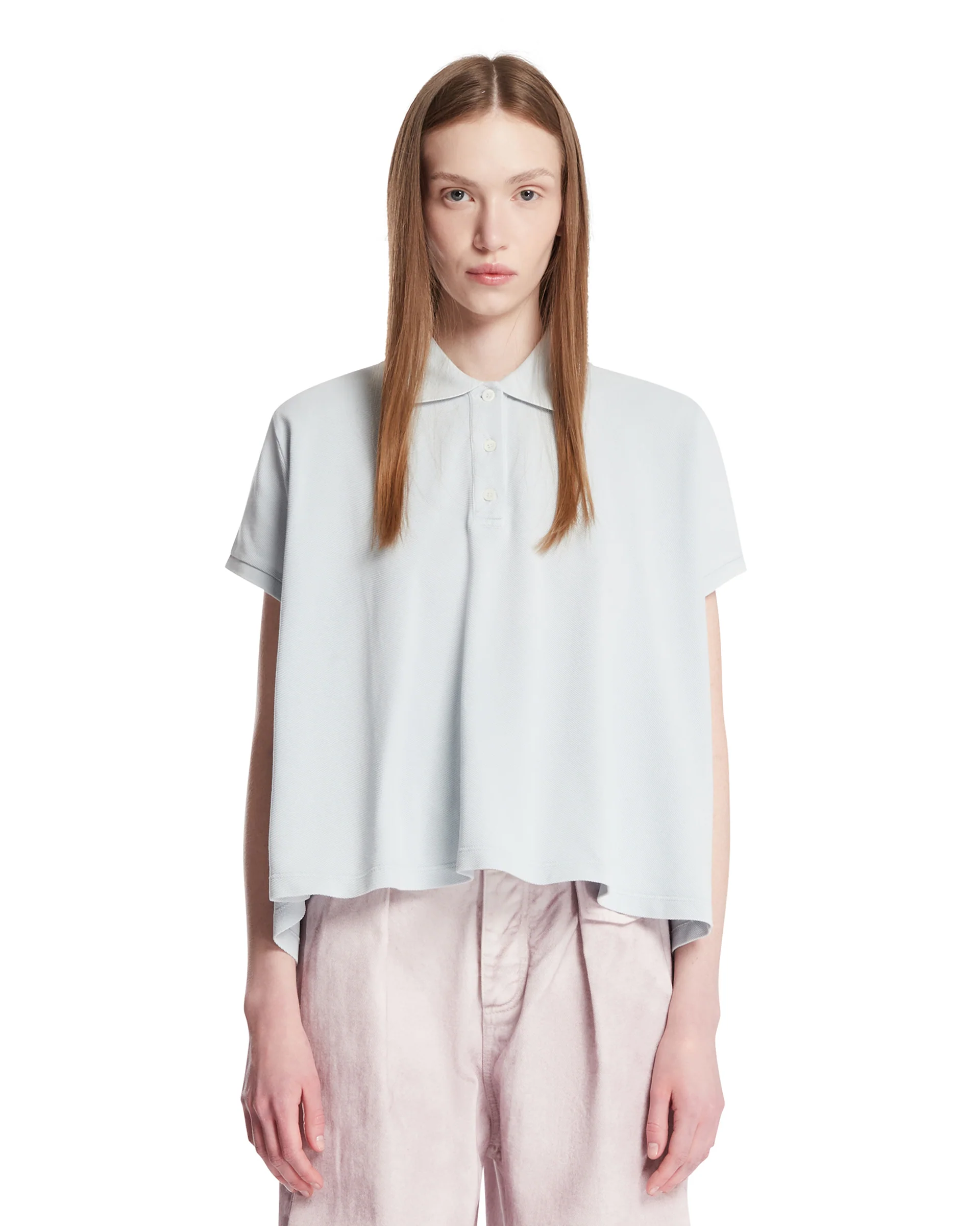 Polo In Cotone Anagram Azzurra