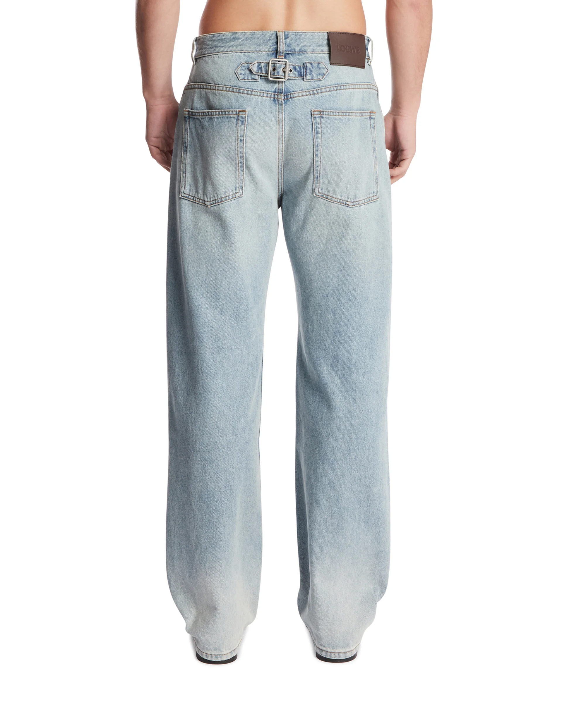 Jeans A Gamba Dritta Blu - Image 5