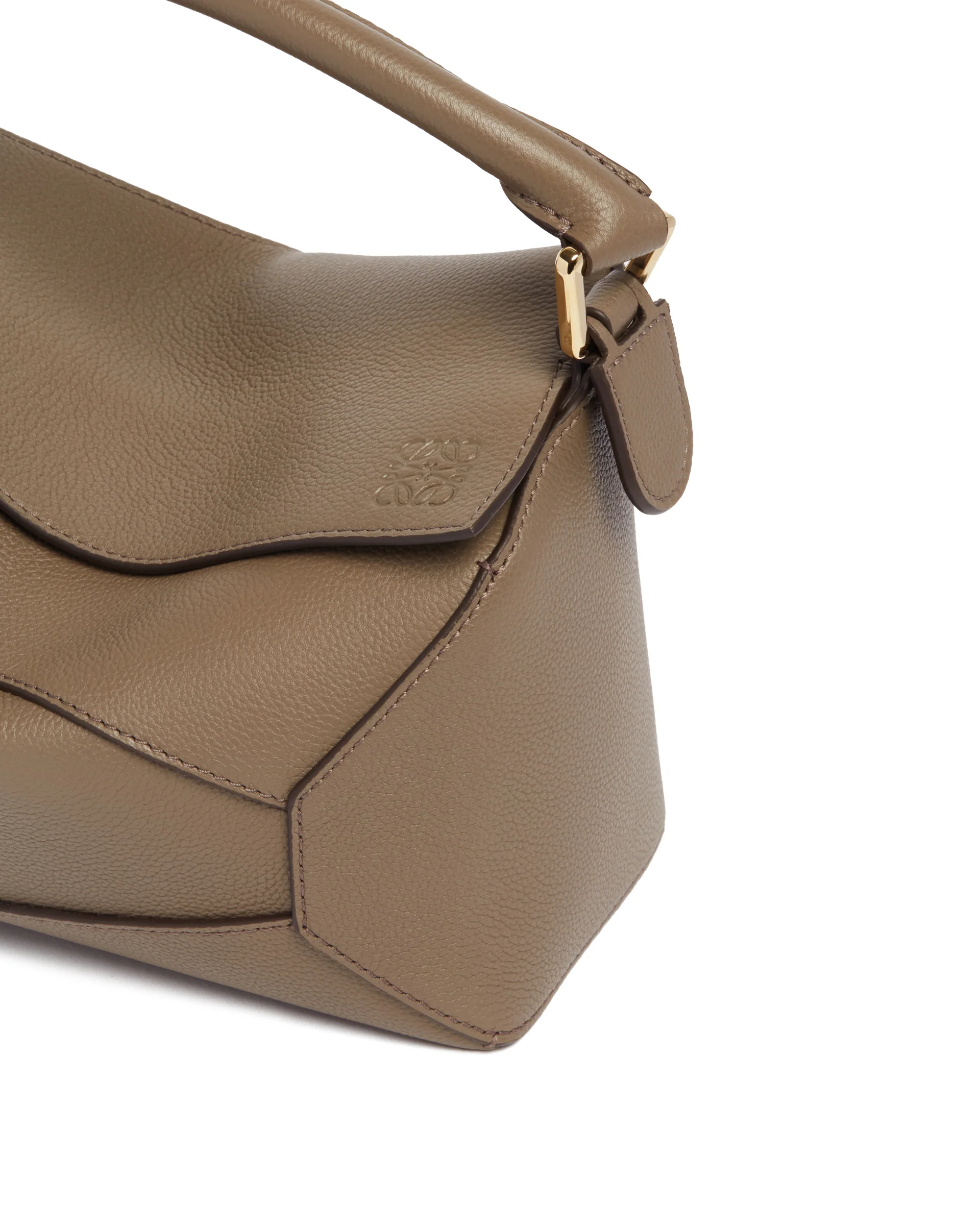 Borsa Puzzle Edge Piccola Marrone - Image 4