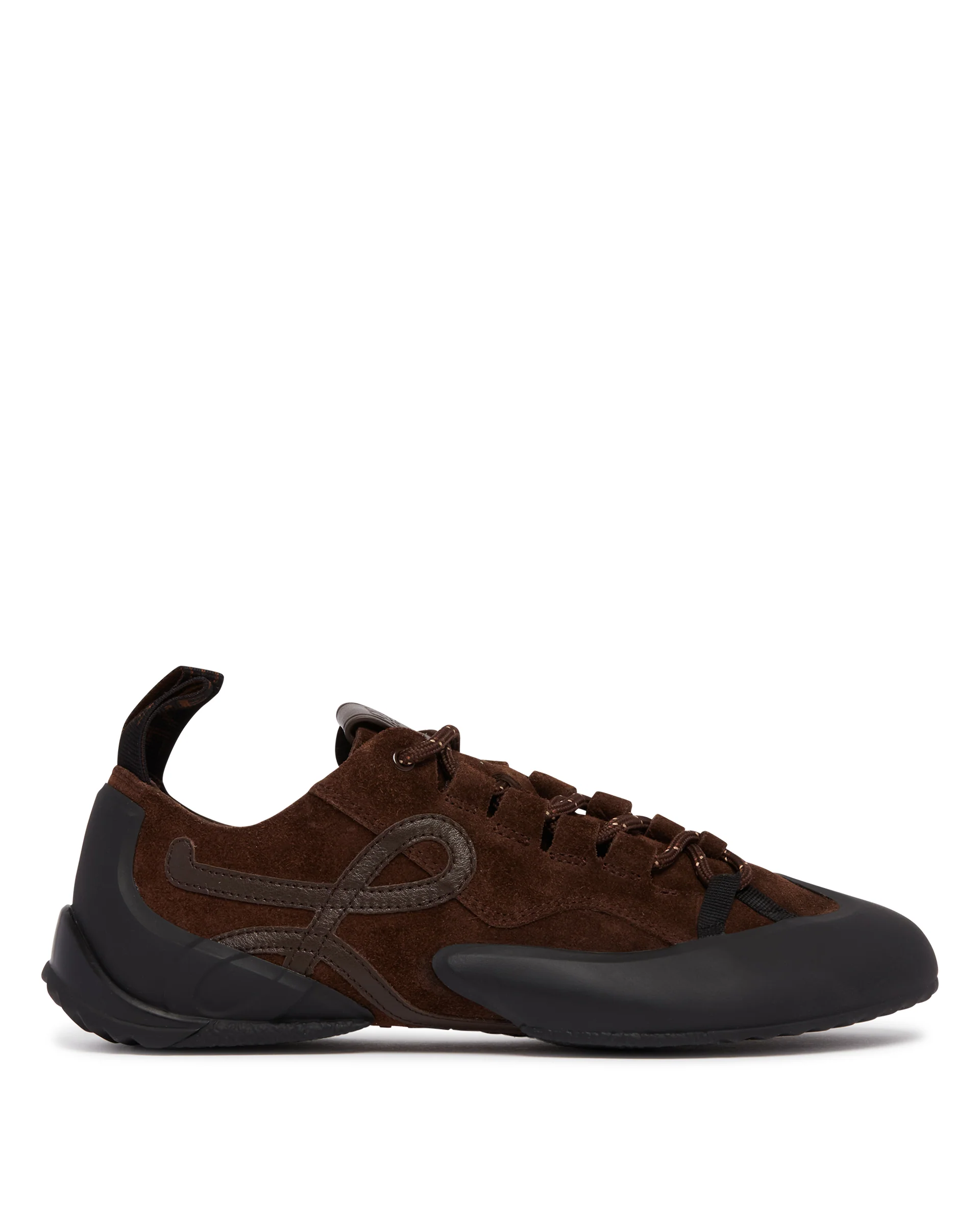 Sneakers Grip In Suede Marroni