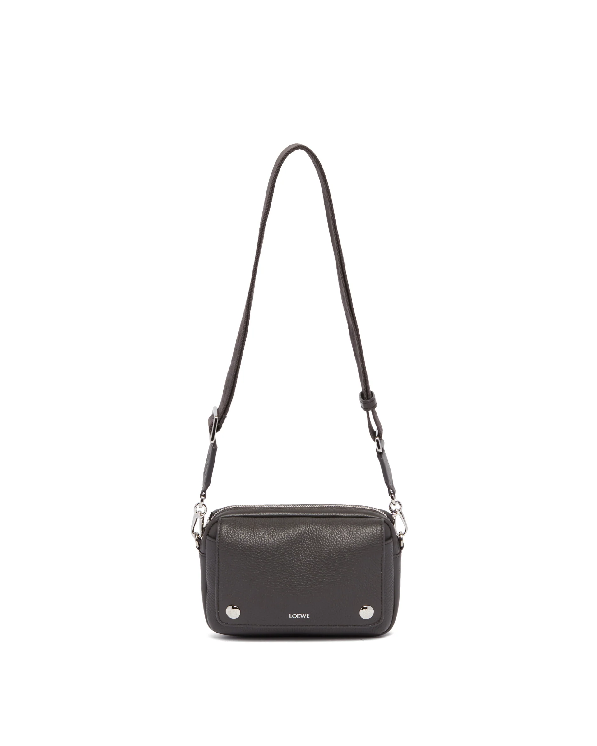 Borsa Pebble Messenger Piccola Grigia
