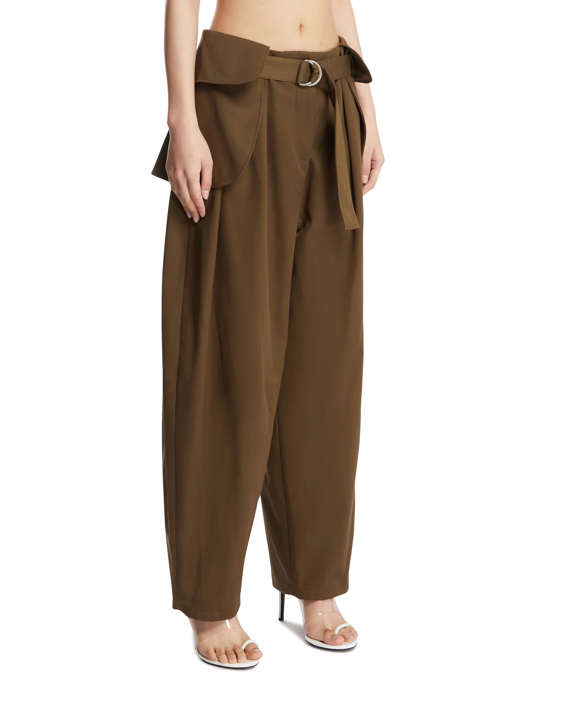 Pantaloni Con Maxi Tasche Verdi - Image 2