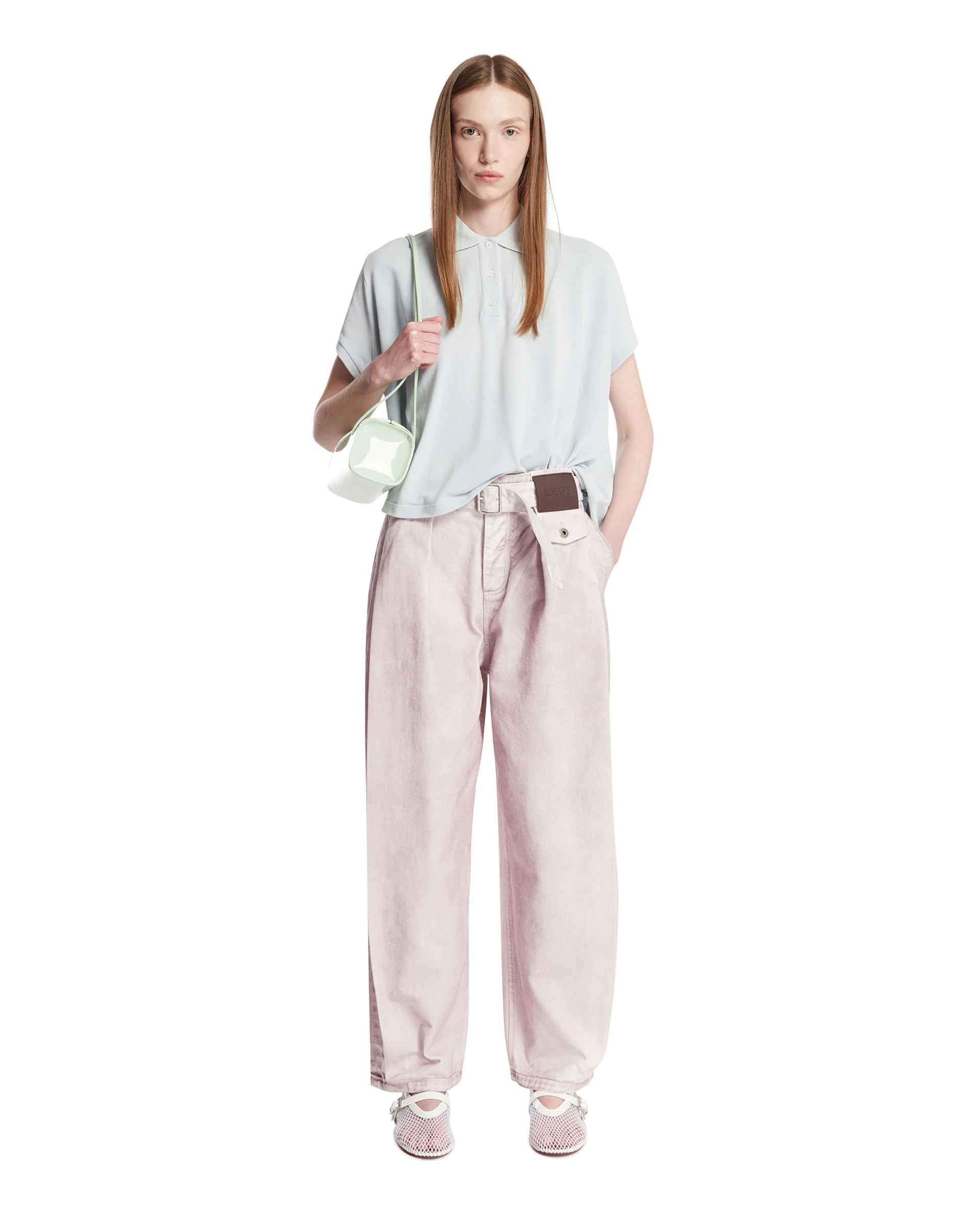 Pantaloni In Cotone Rosa - Image 3