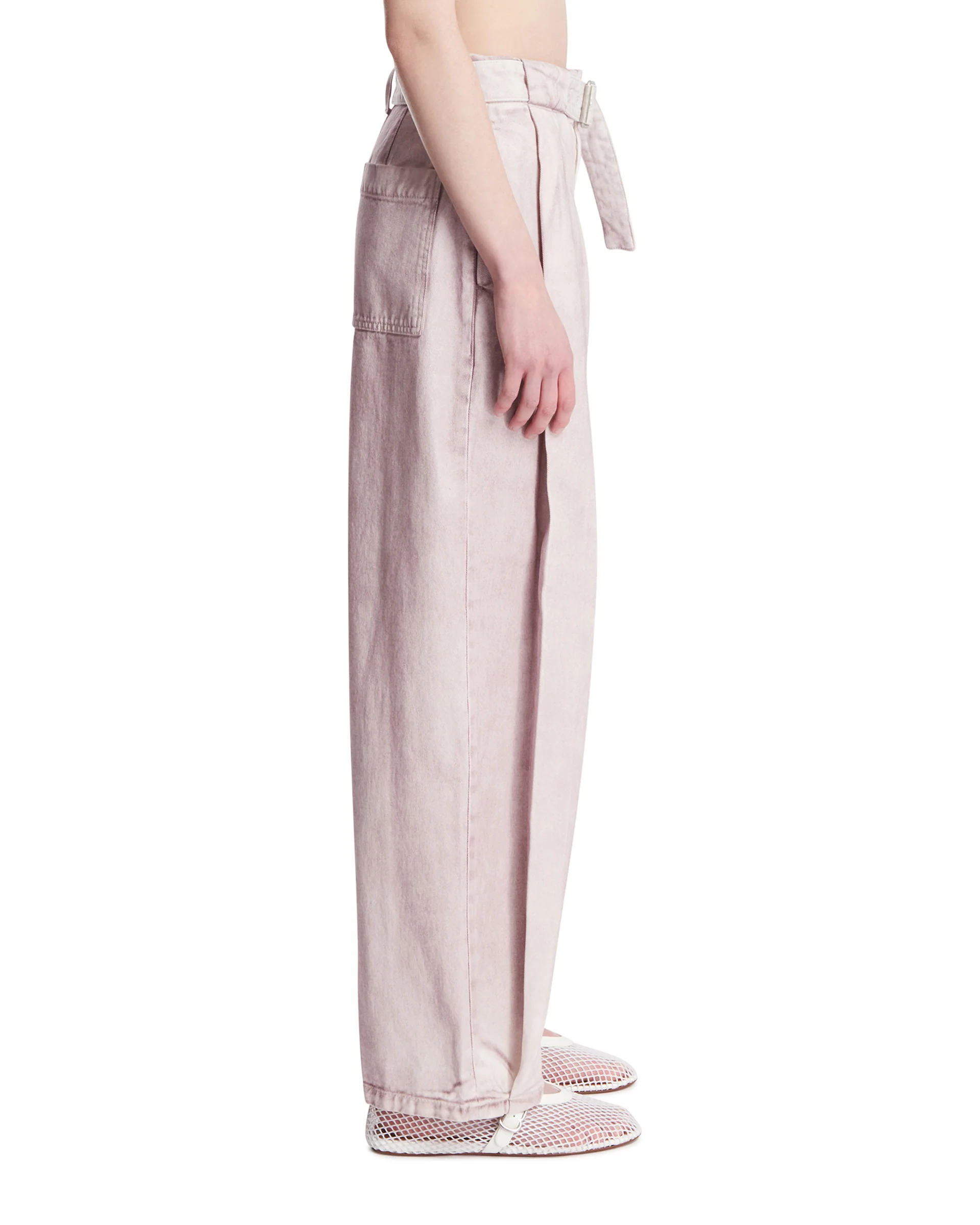Pantaloni In Cotone Rosa - Image 4