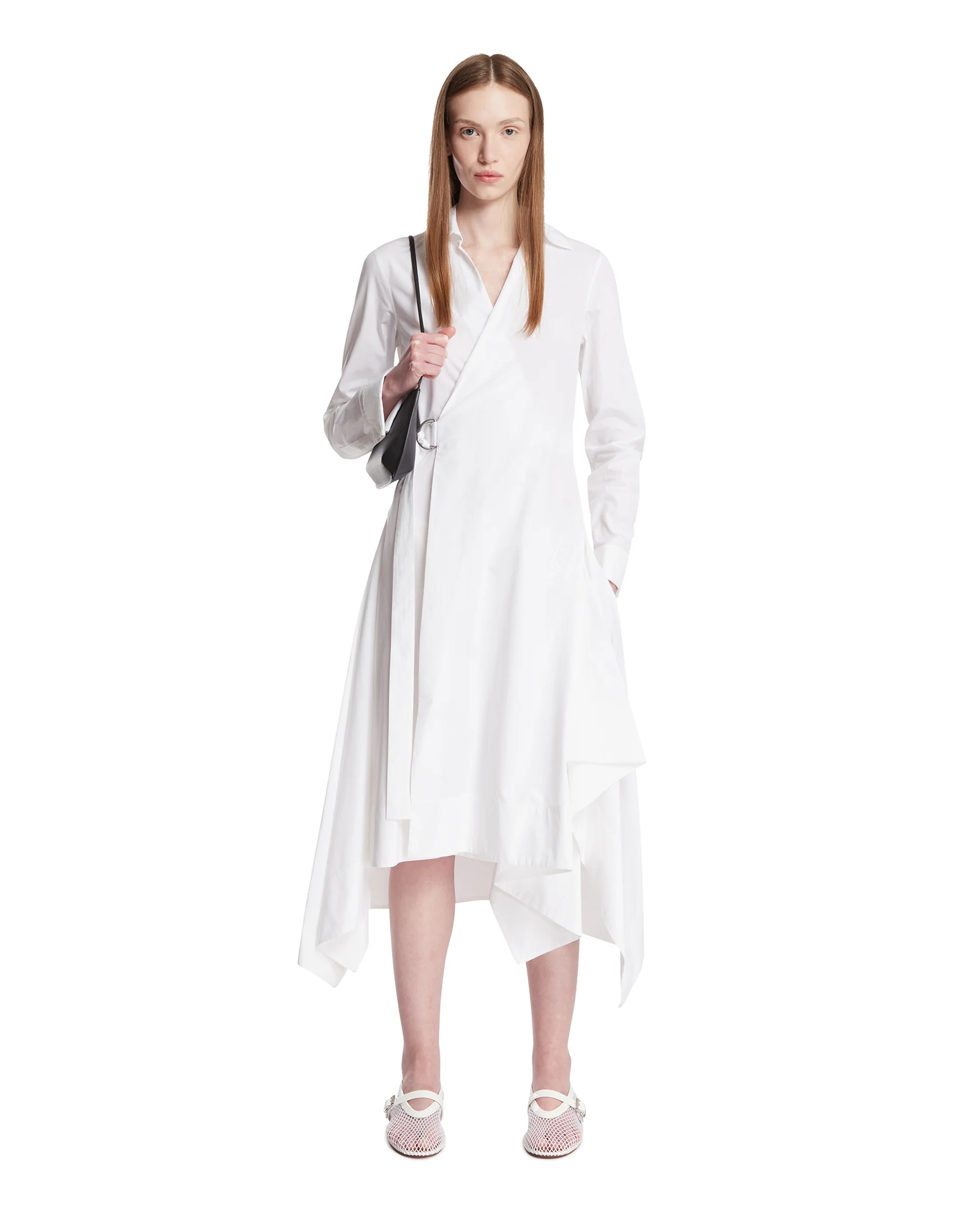 Abito Drappeggiato Bianco - Image 3