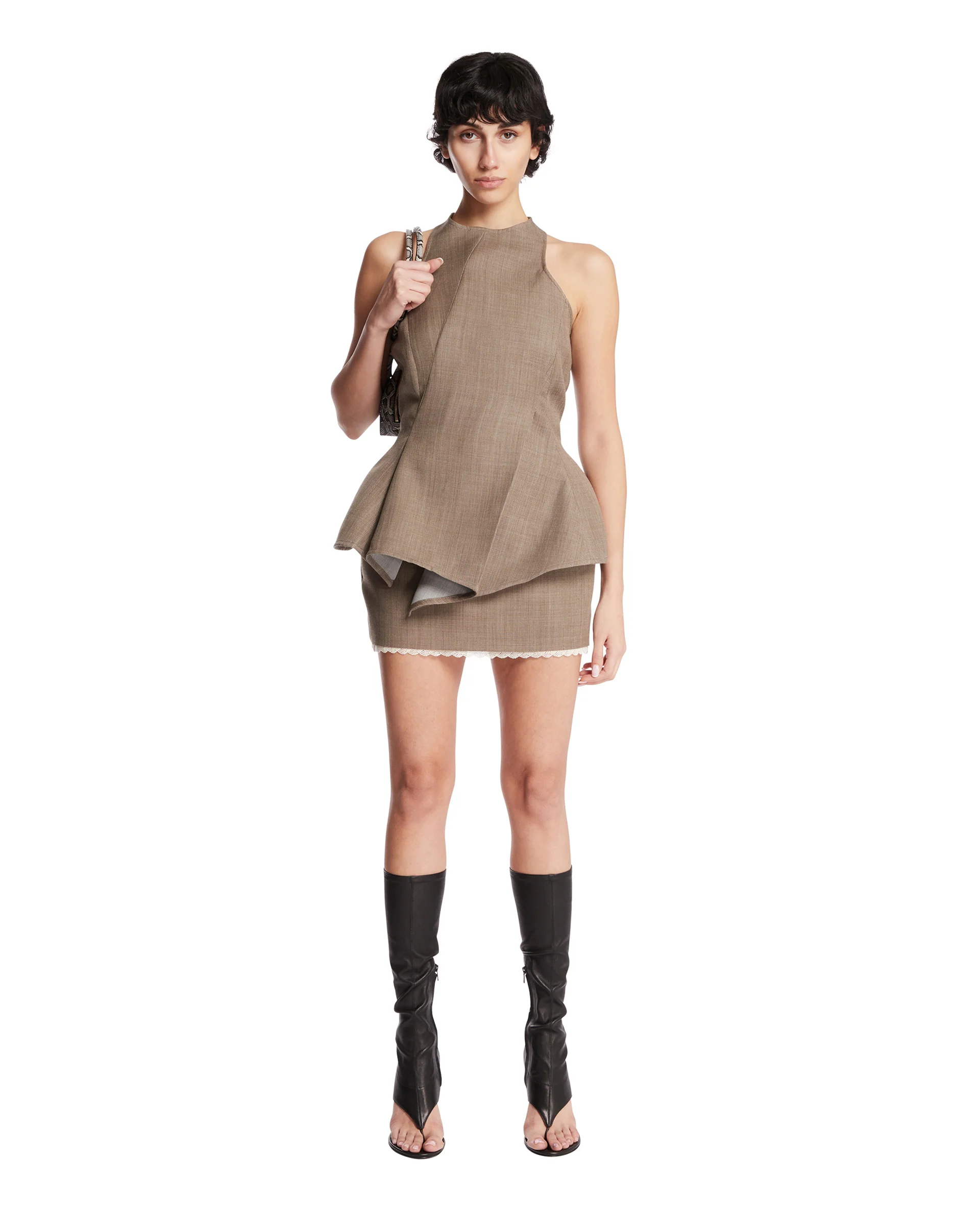 Top Asimmetrico Beige - Image 3
