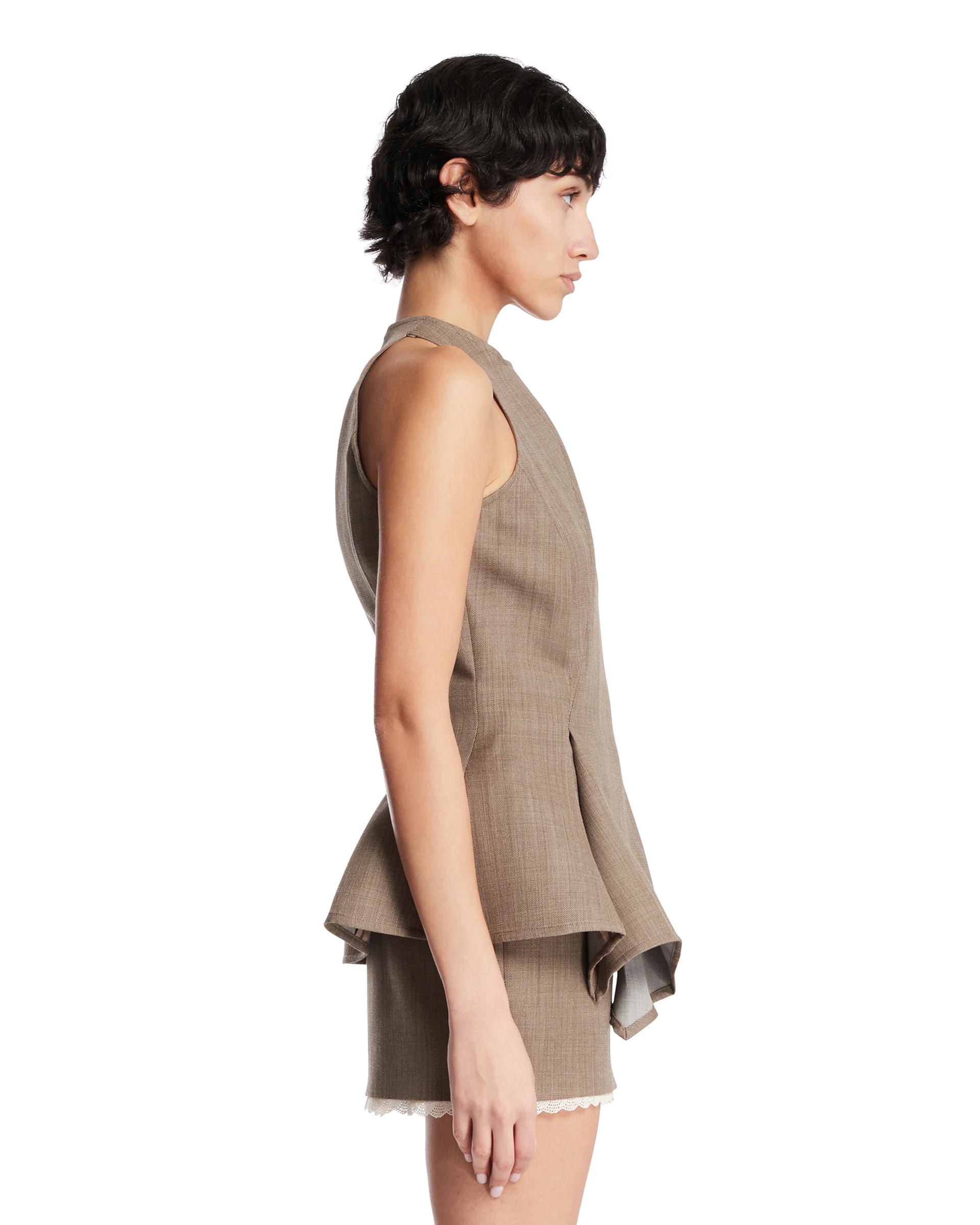 Top Asimmetrico Beige - Image 4