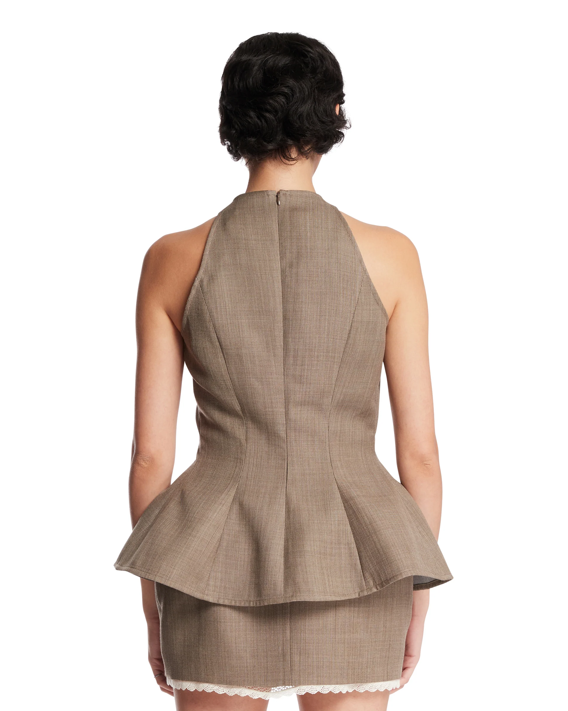 Top Asimmetrico Beige - Image 5