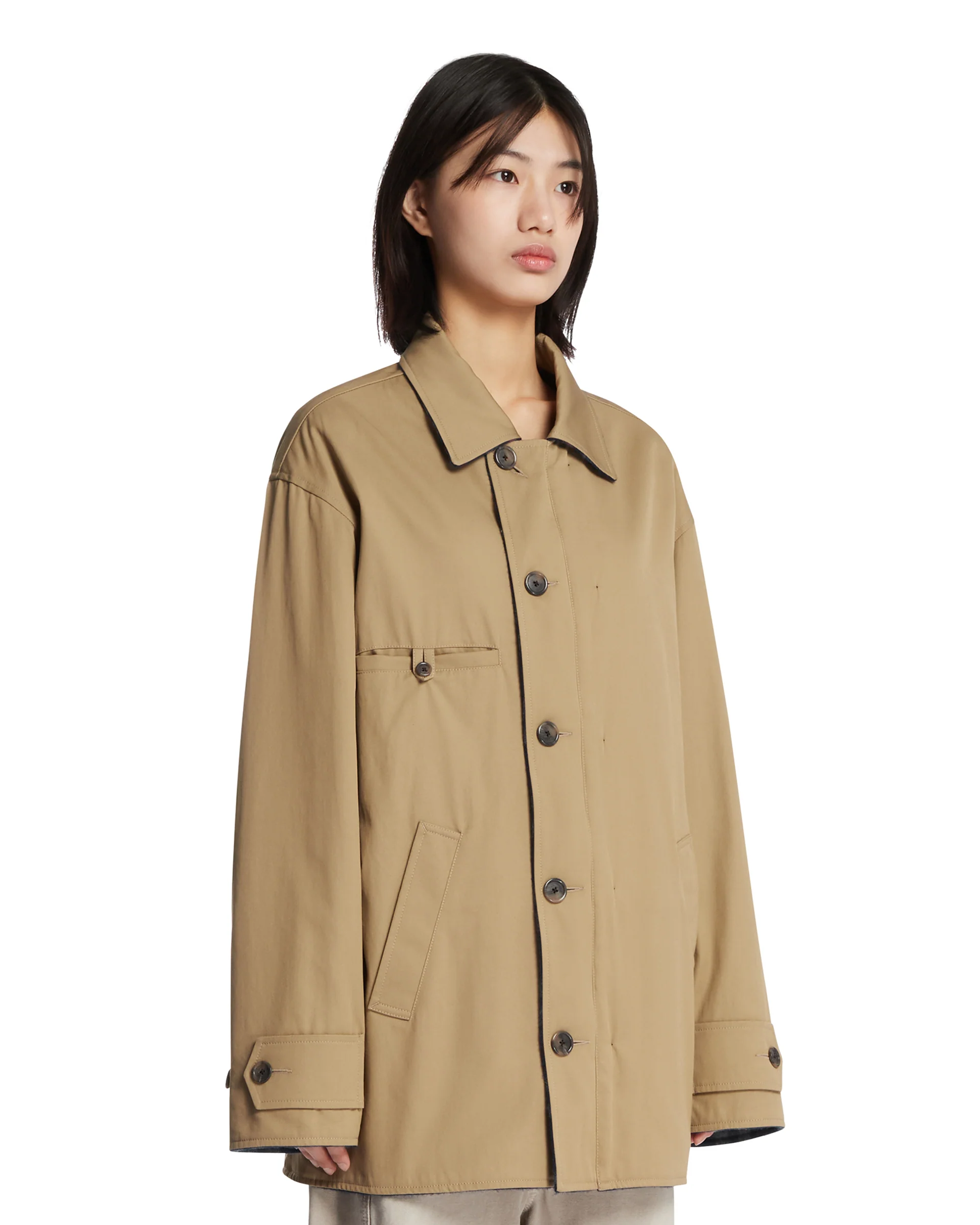 Caban Reversibile Beige - Image 2