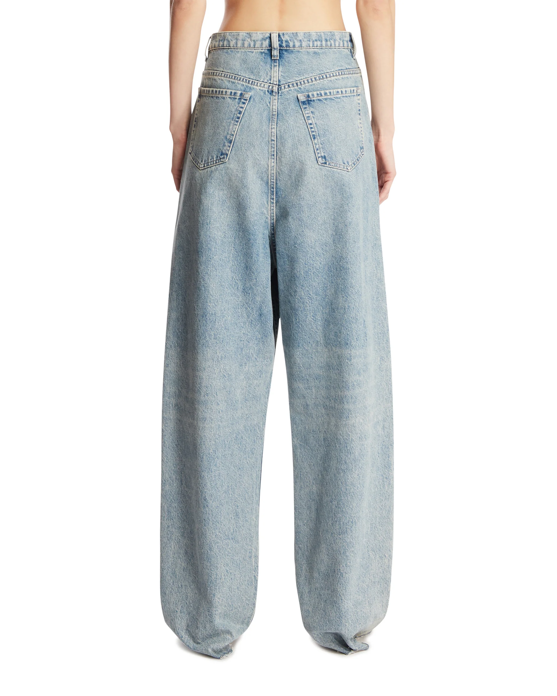 Jeans A Gamba Ampia Blu - Image 5
