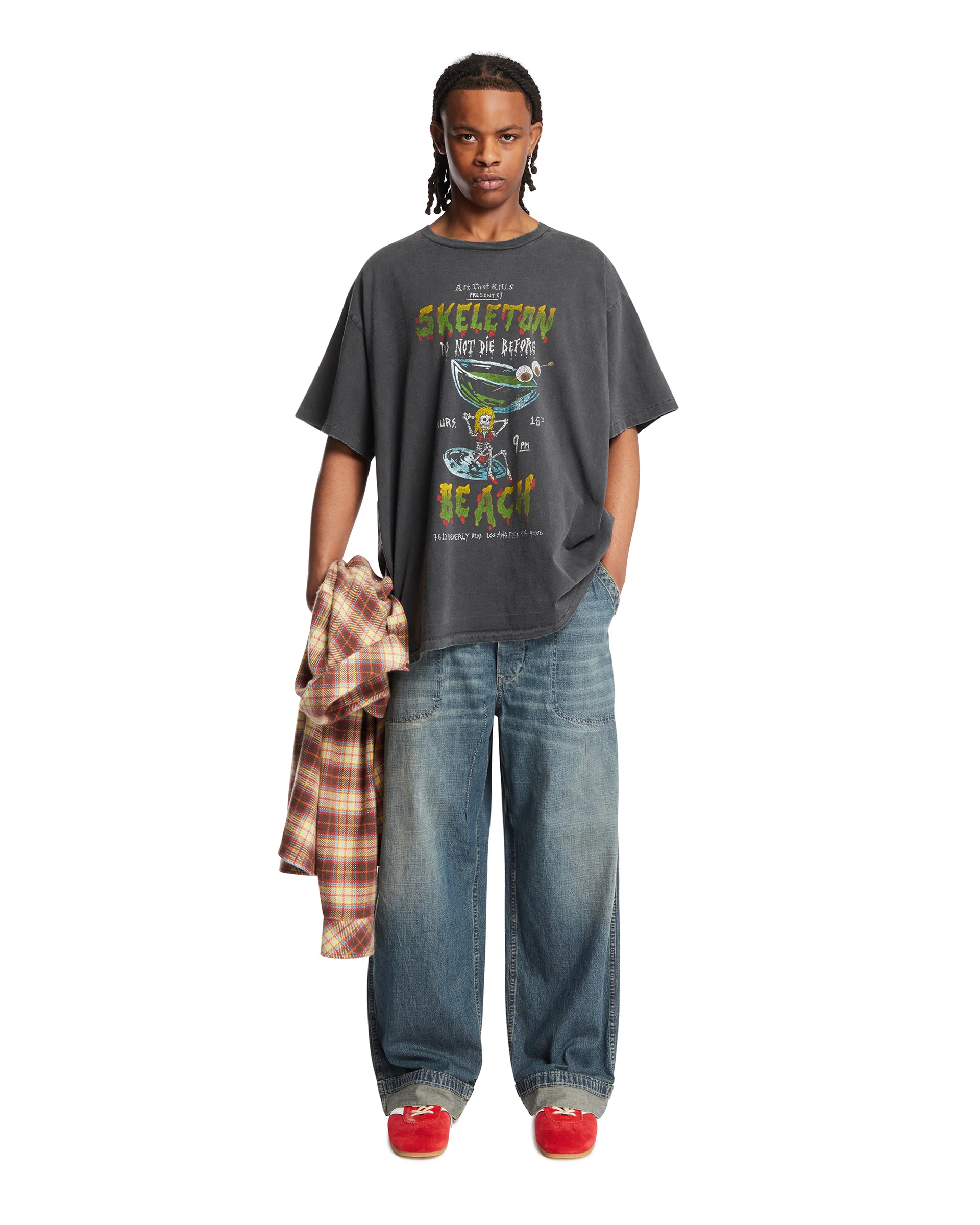 Jeans A Gamba Ampia Blu - Image 3
