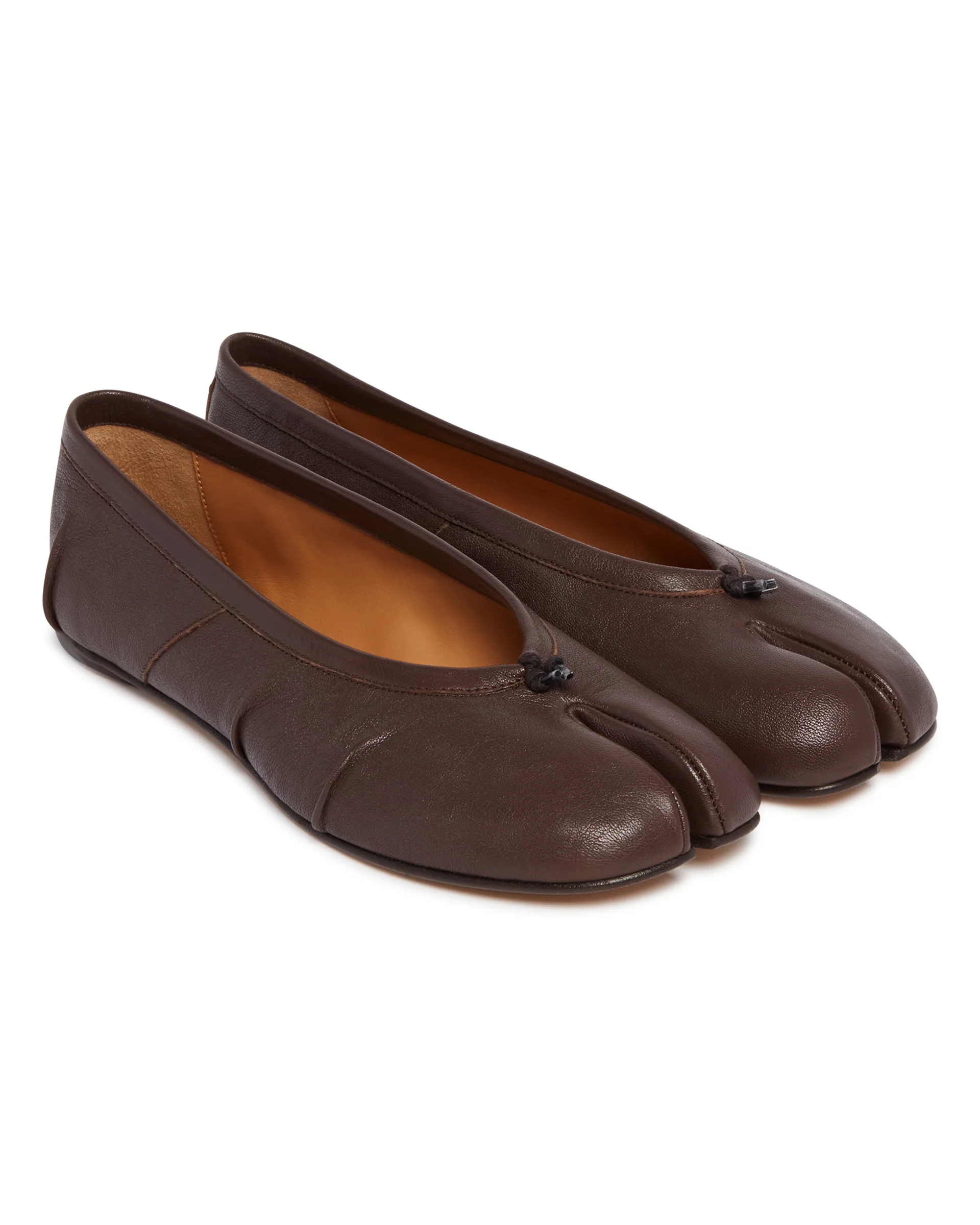 Ballerine Tabi In Pelle Marroni - Image 3