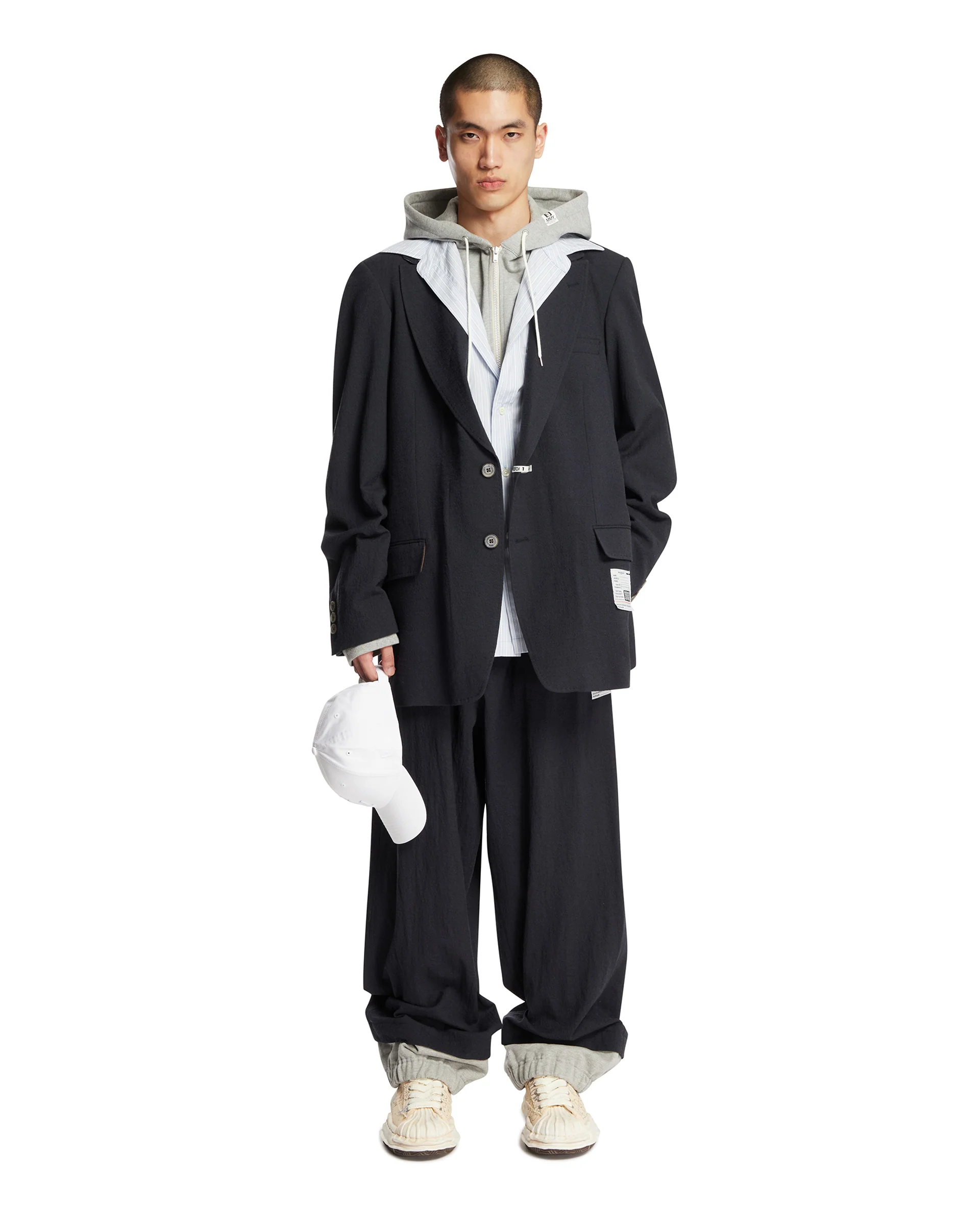 Pantaloni Relaxed In Cotone Blu - Image 3