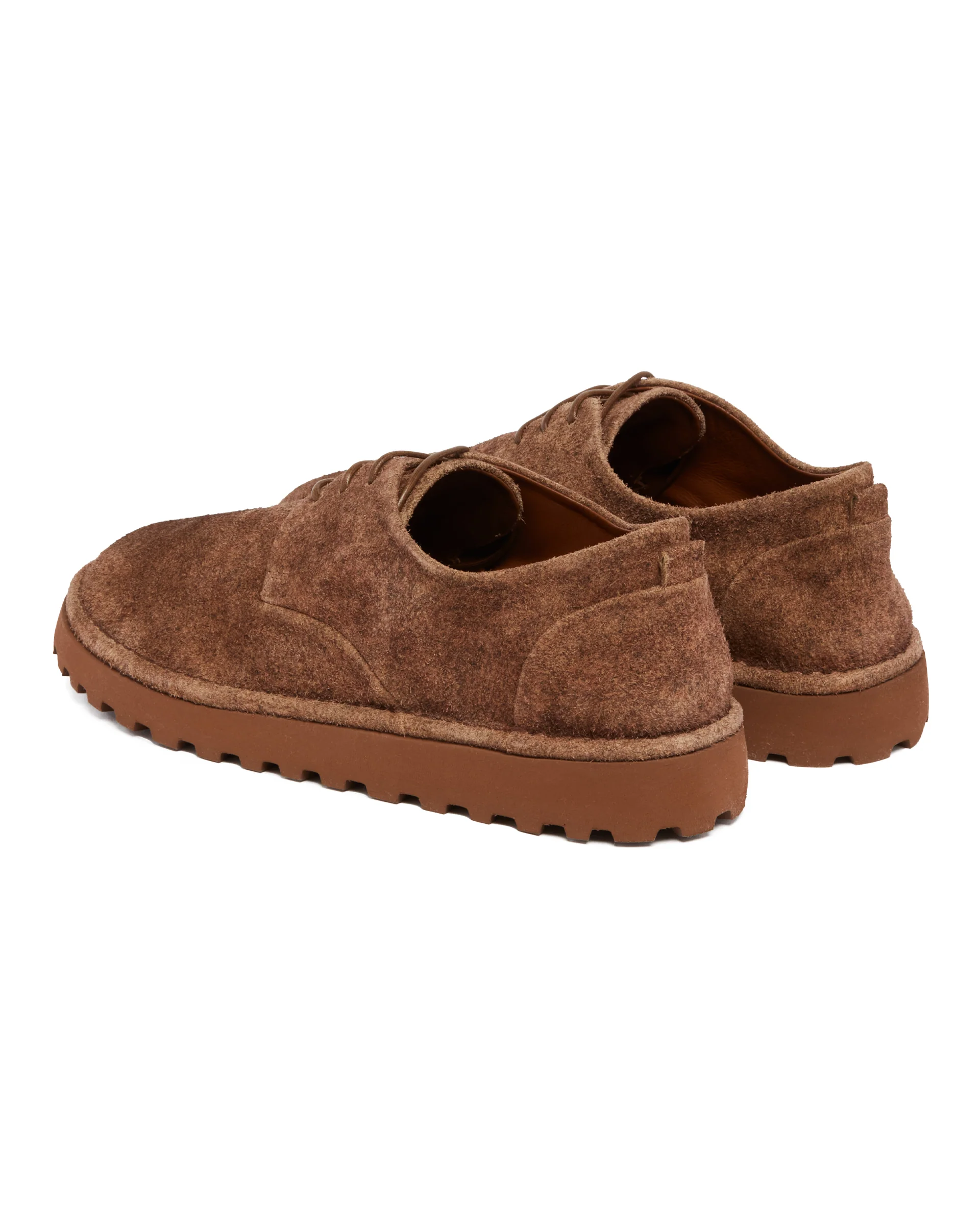 Scarpe Derby In Suede Marroni - Image 5