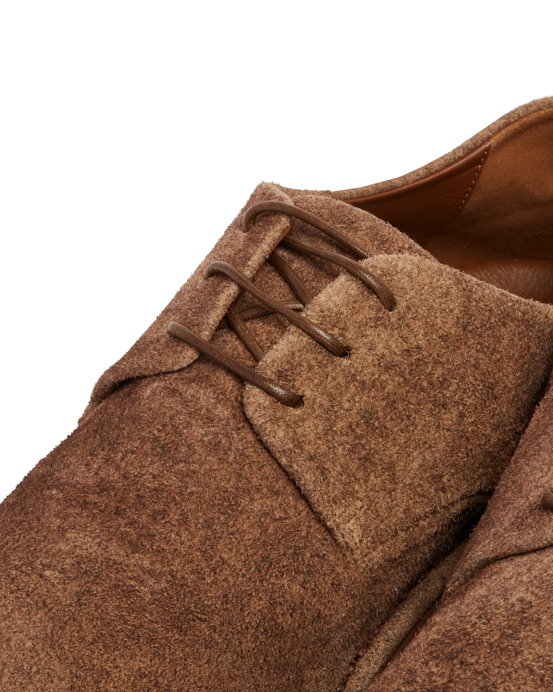 Scarpe Derby In Suede Marroni - Image 6