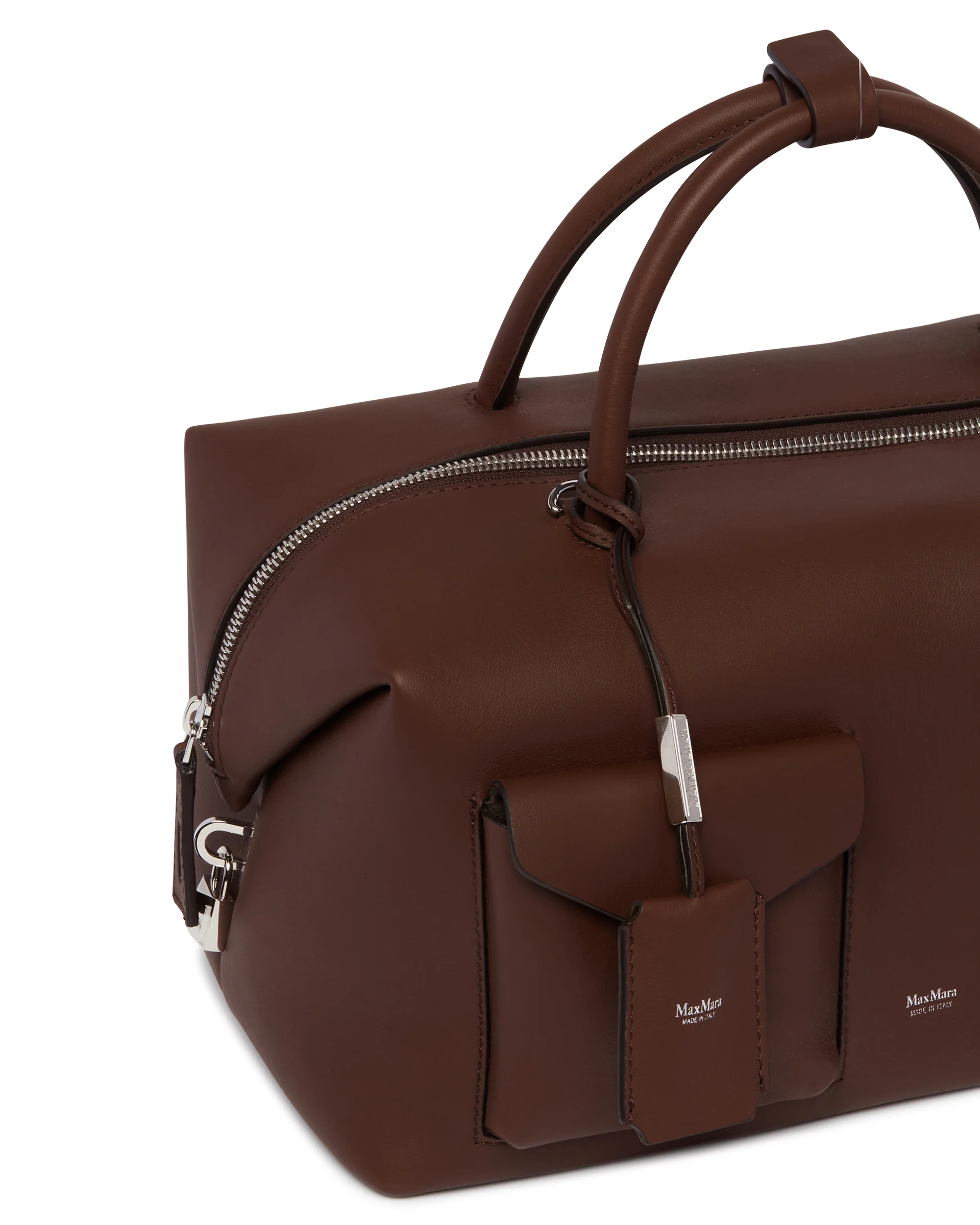 Borsa Bauletto Large Holdall Cargo in Pelle Marrone - Image 4