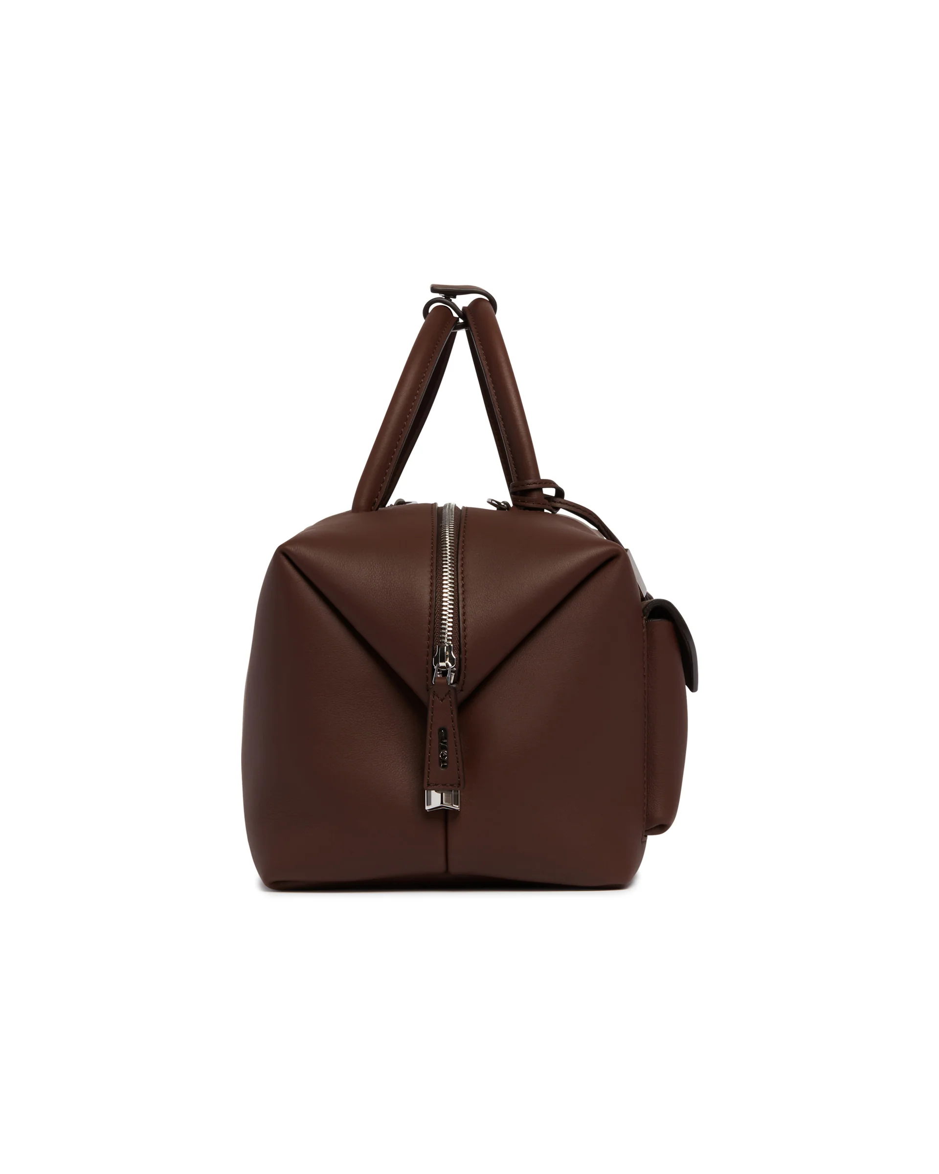 Borsa Bauletto Large Holdall Cargo in Pelle Marrone - Image 7