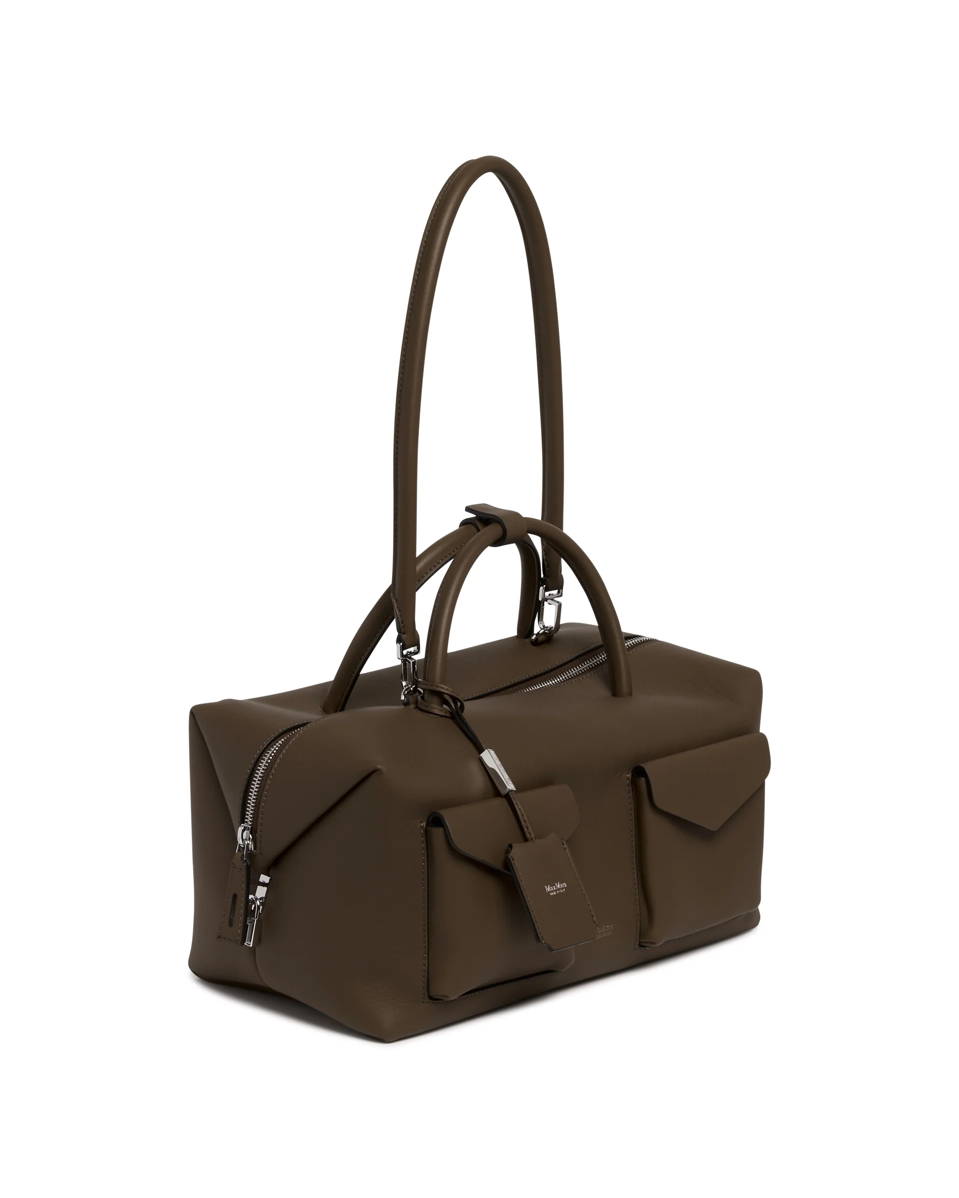 Borsa Bauletto Large Holdall Cargo in Pelle Verde - Image 5